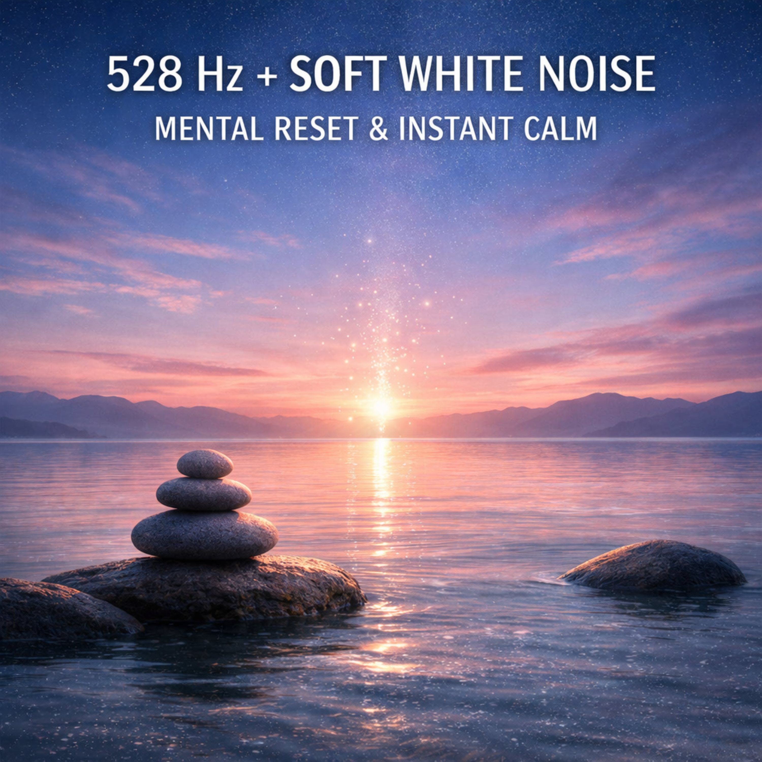 528 Hz + Soft White Noise | Mental Reset and Instant Calm