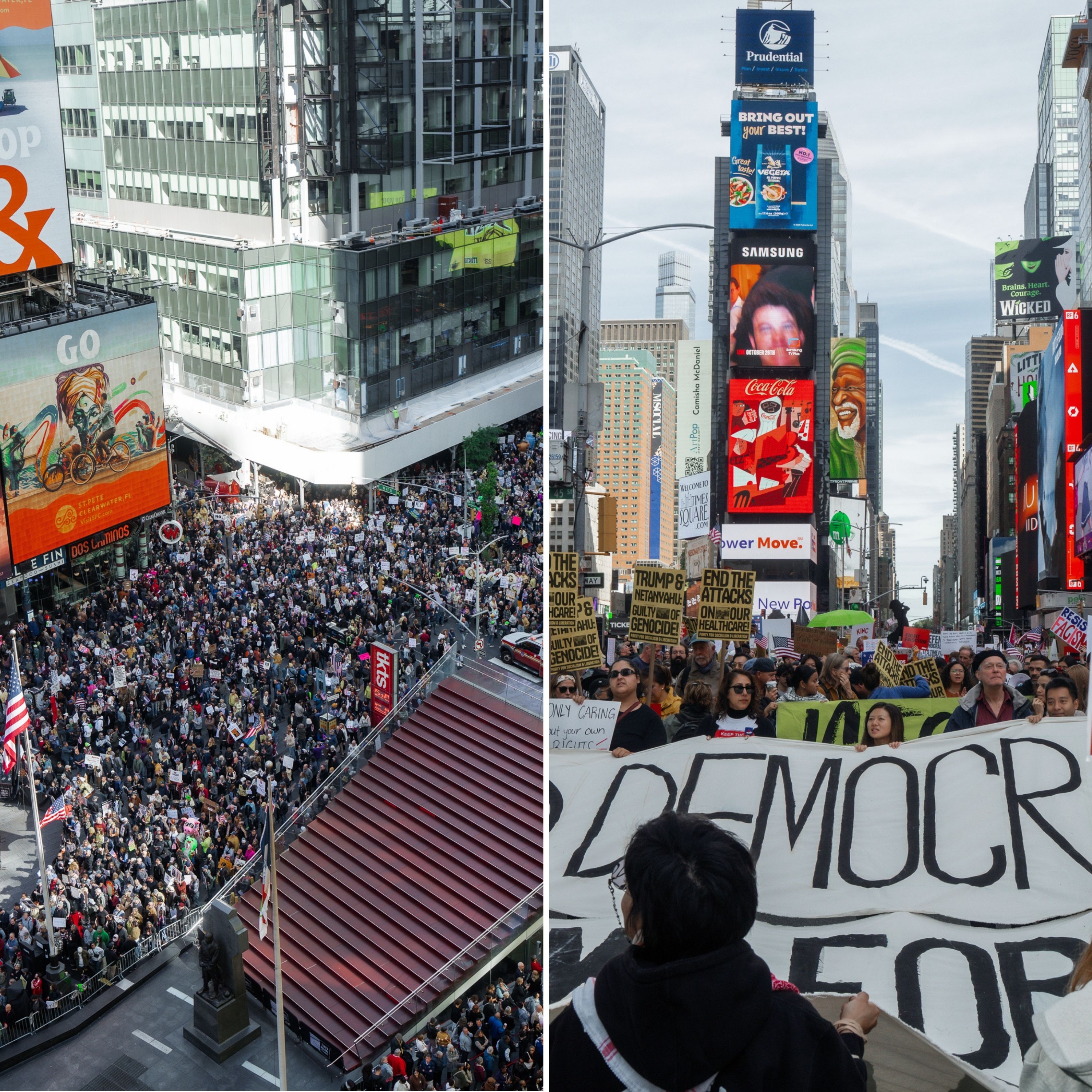 Thousands Join ‘No Kings’ Protest Against Trump Policies in NYC