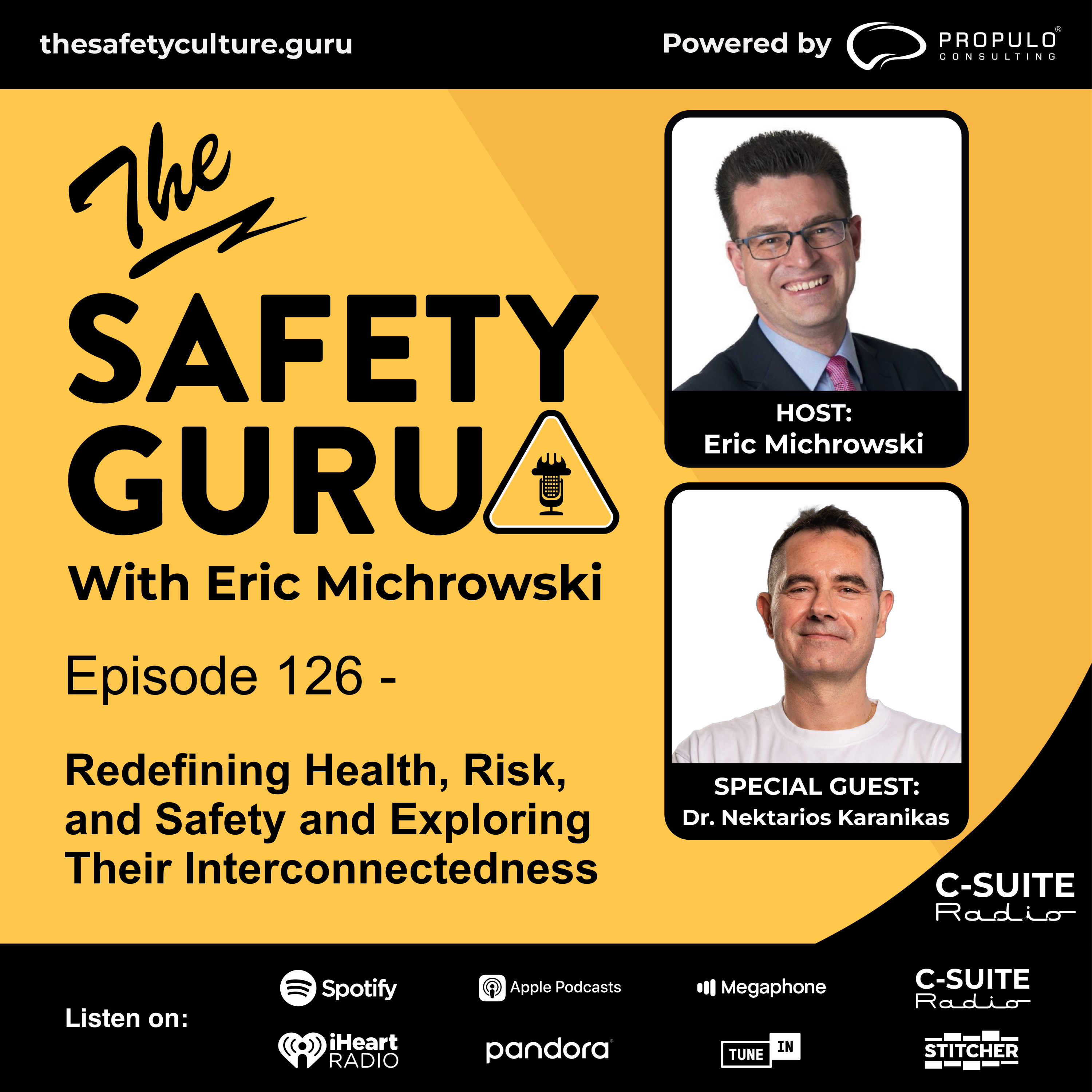 Episode 126 - Redefining Health, Risk, and Safety and Exploring Their Interconnectedness with Dr. Nektarios Karanikas episode artwork