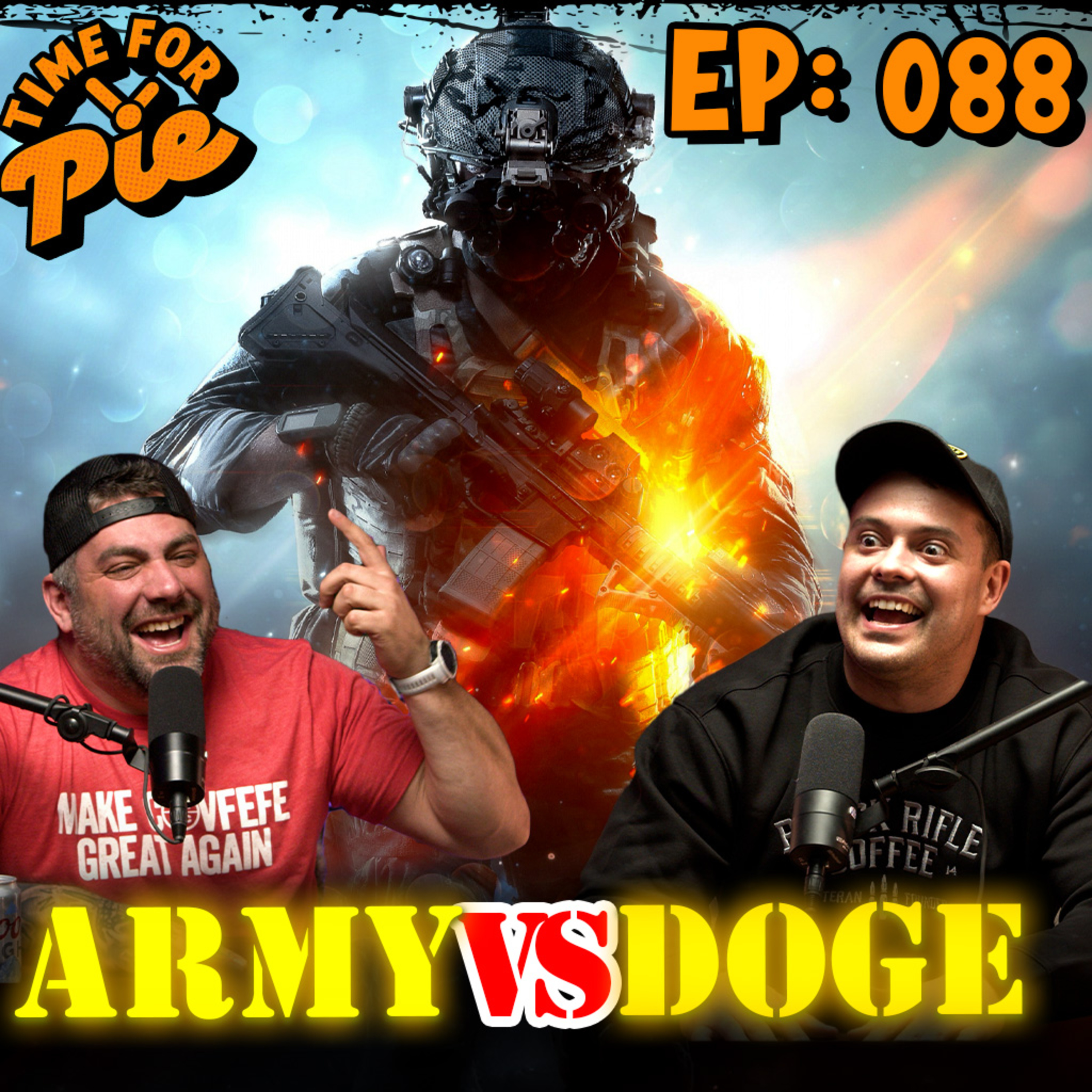 Mandatory Funday Teams Up with Doge to Fix the Army episode artwork