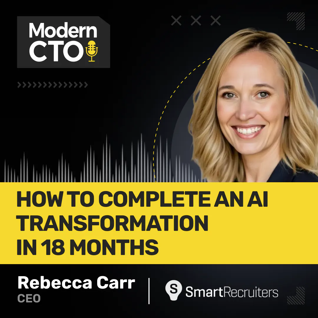 How to Complete an AI Transformation in 18 Months with Rebecca Carr, CEO at SmartRecruiters Episode cover