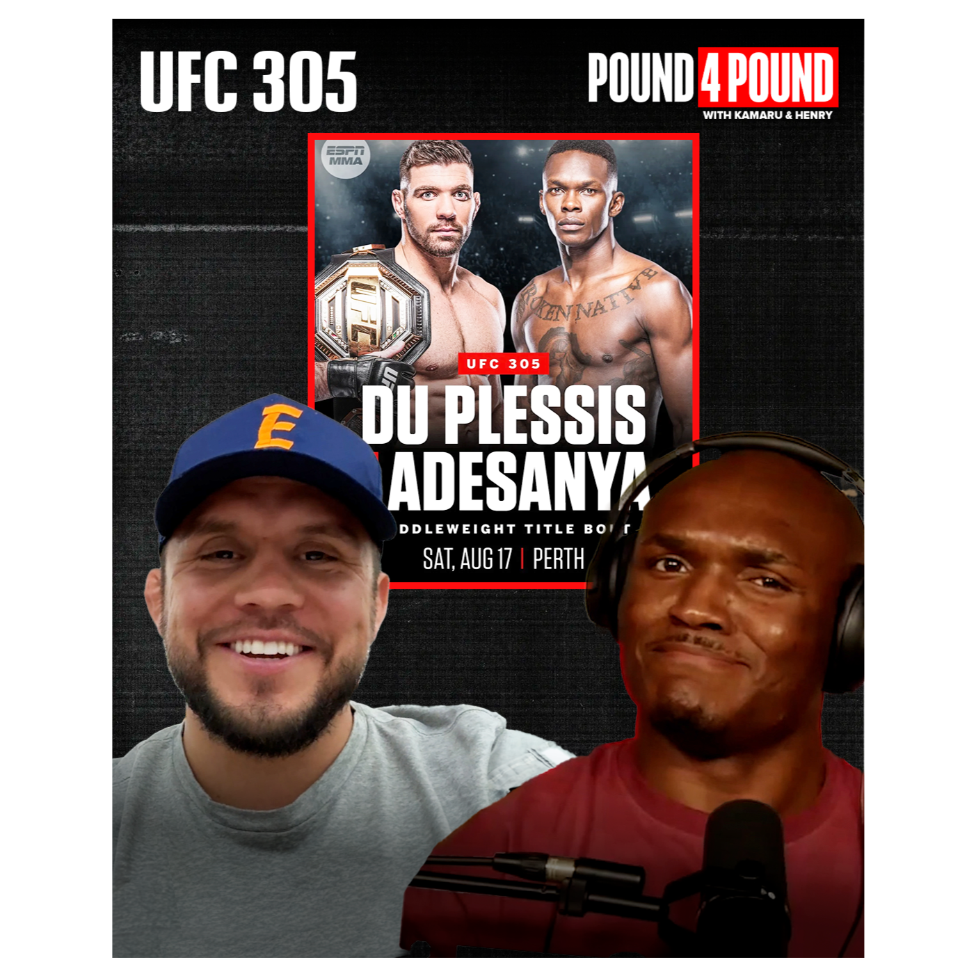 UFC 305: Du Plessis vs. Adesanya, Belal Beef, Olympics || Pound 4 Pound With Kamaru Usman & Henry Cejudo episode artwork