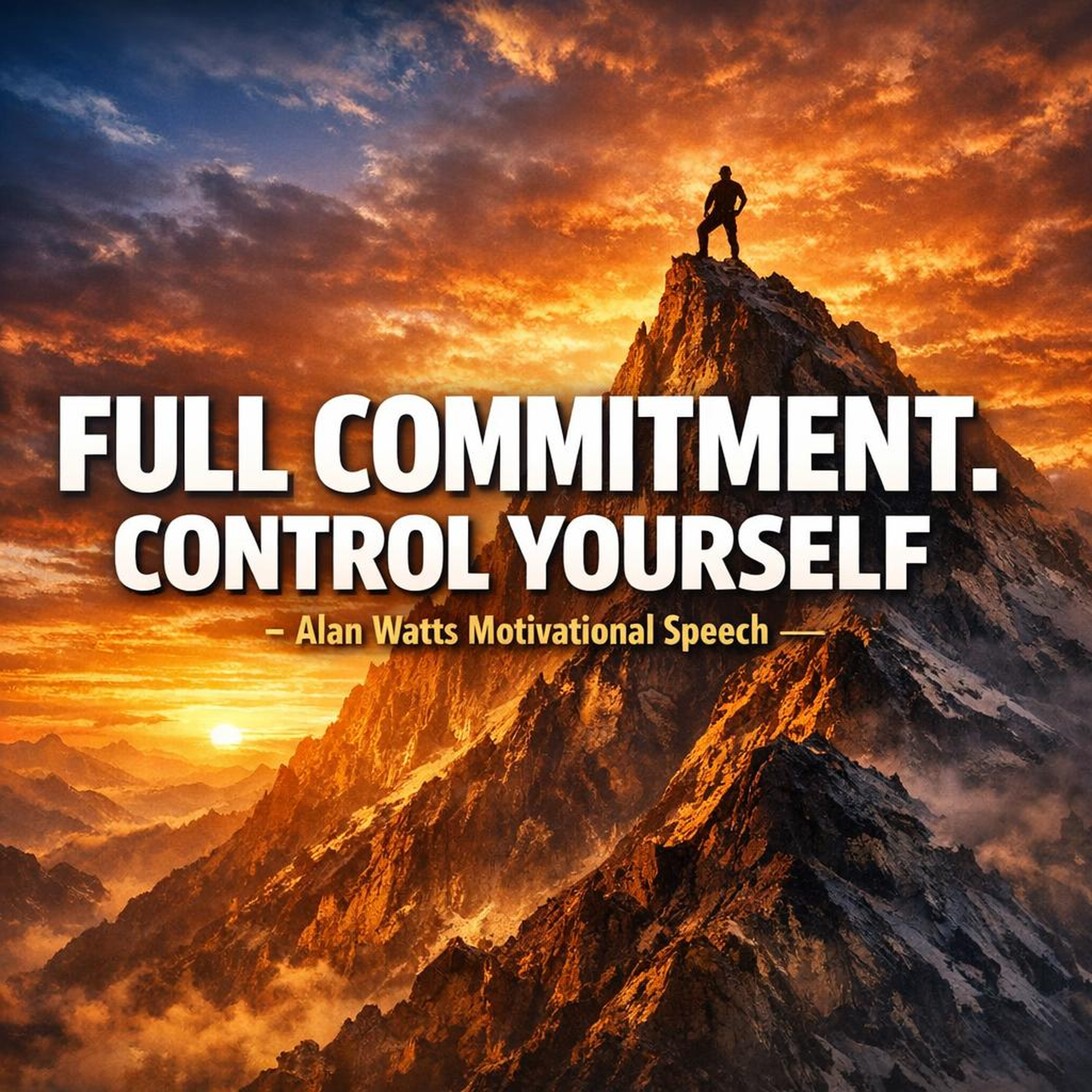FULL COMMITMENT: Unlock Your Potential with Alan Watts' Motivational Speech episode artwork