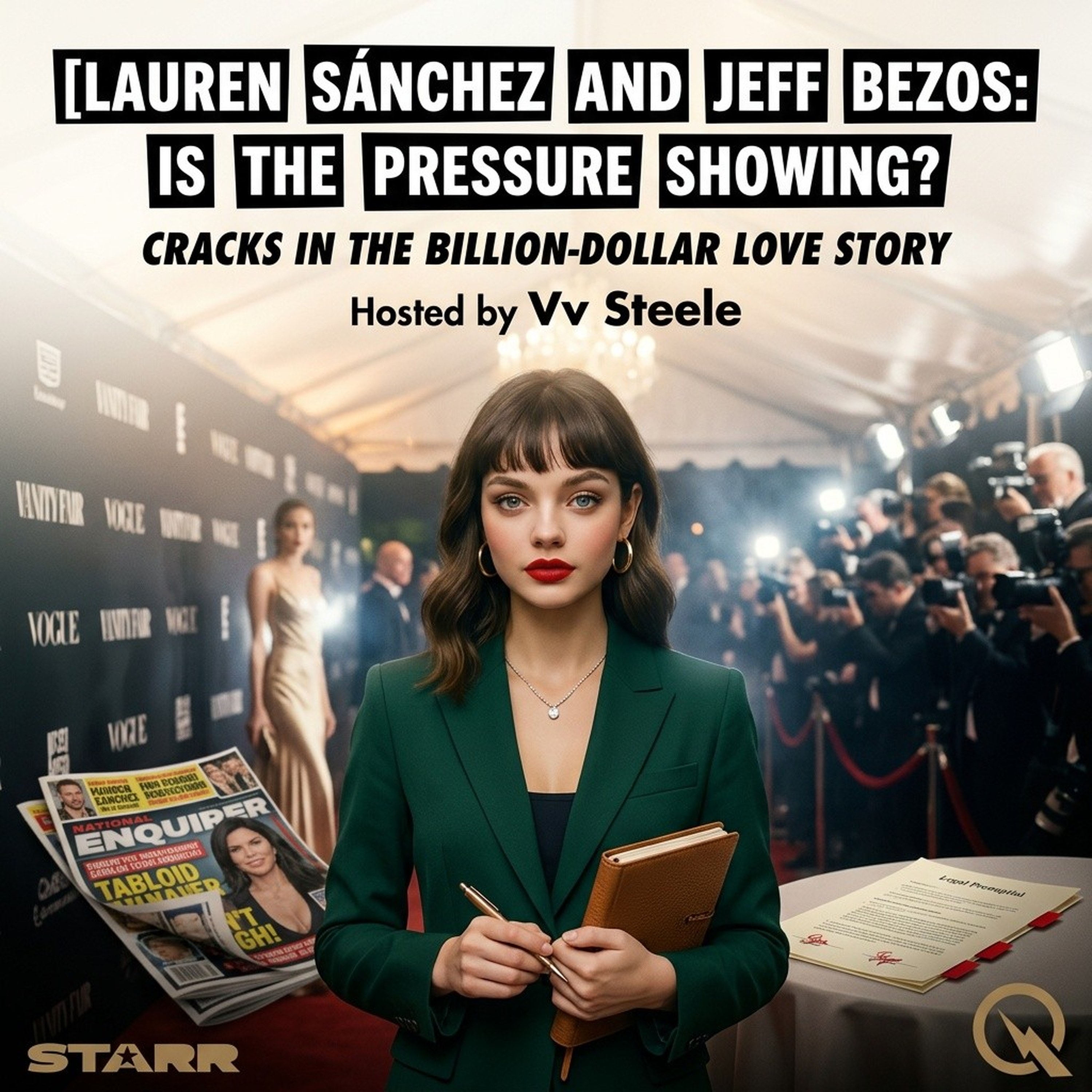 Lauren Sánchez and Jeff Bezos: Is the Pressure Showing? podcast artwork