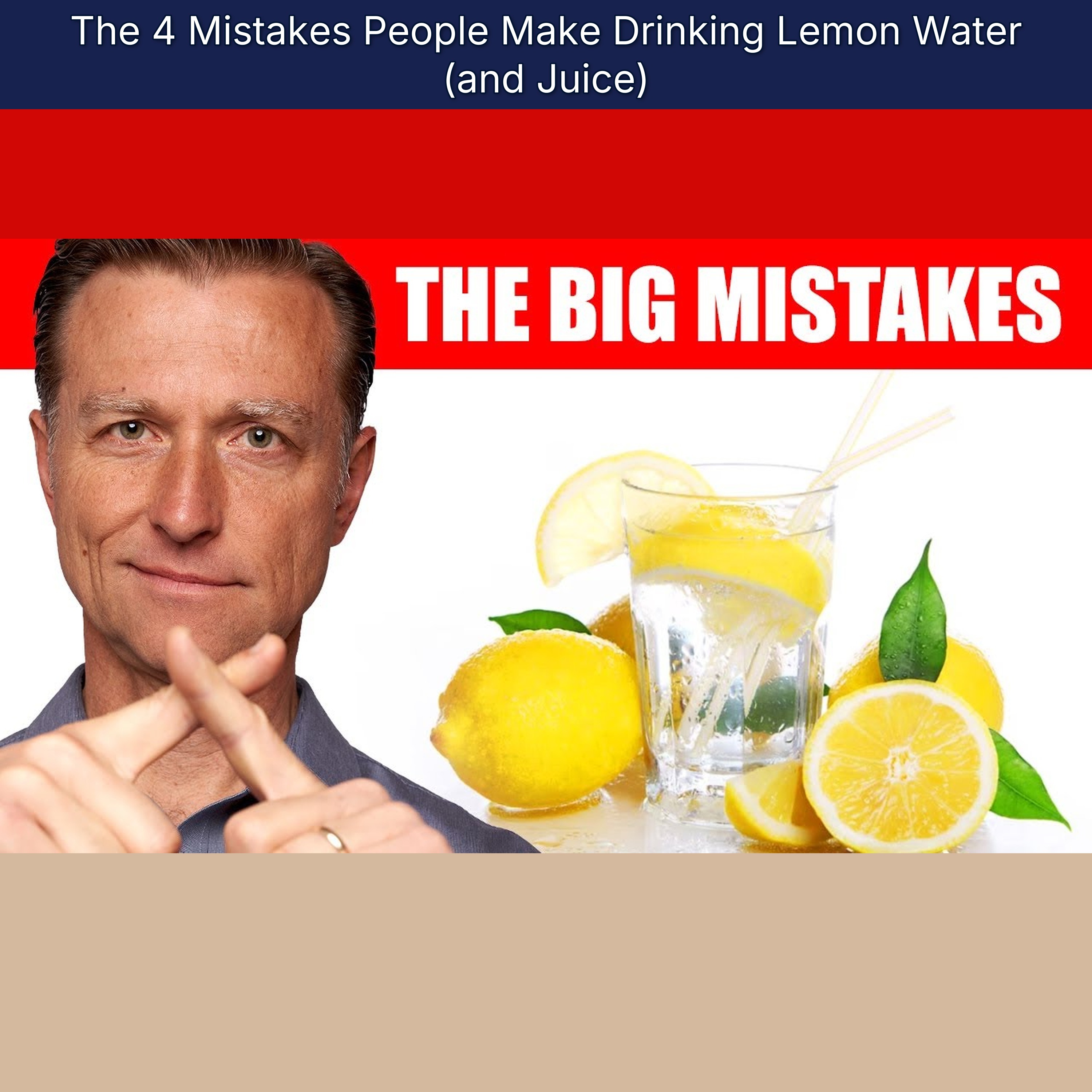 The 4 Mistakes People Make Drinking Lemon Water (and Juice) episode artwork