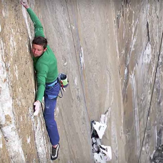 Tommy Caldwell on his historic Dawn Wall climb episode artwork