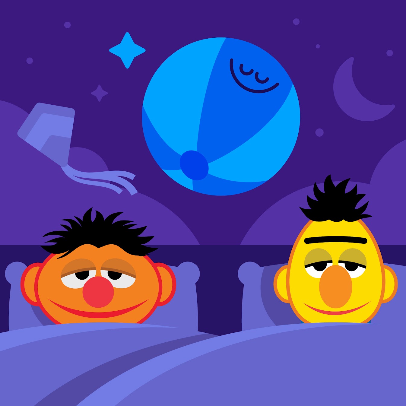 Bert and Ernie at the Beach