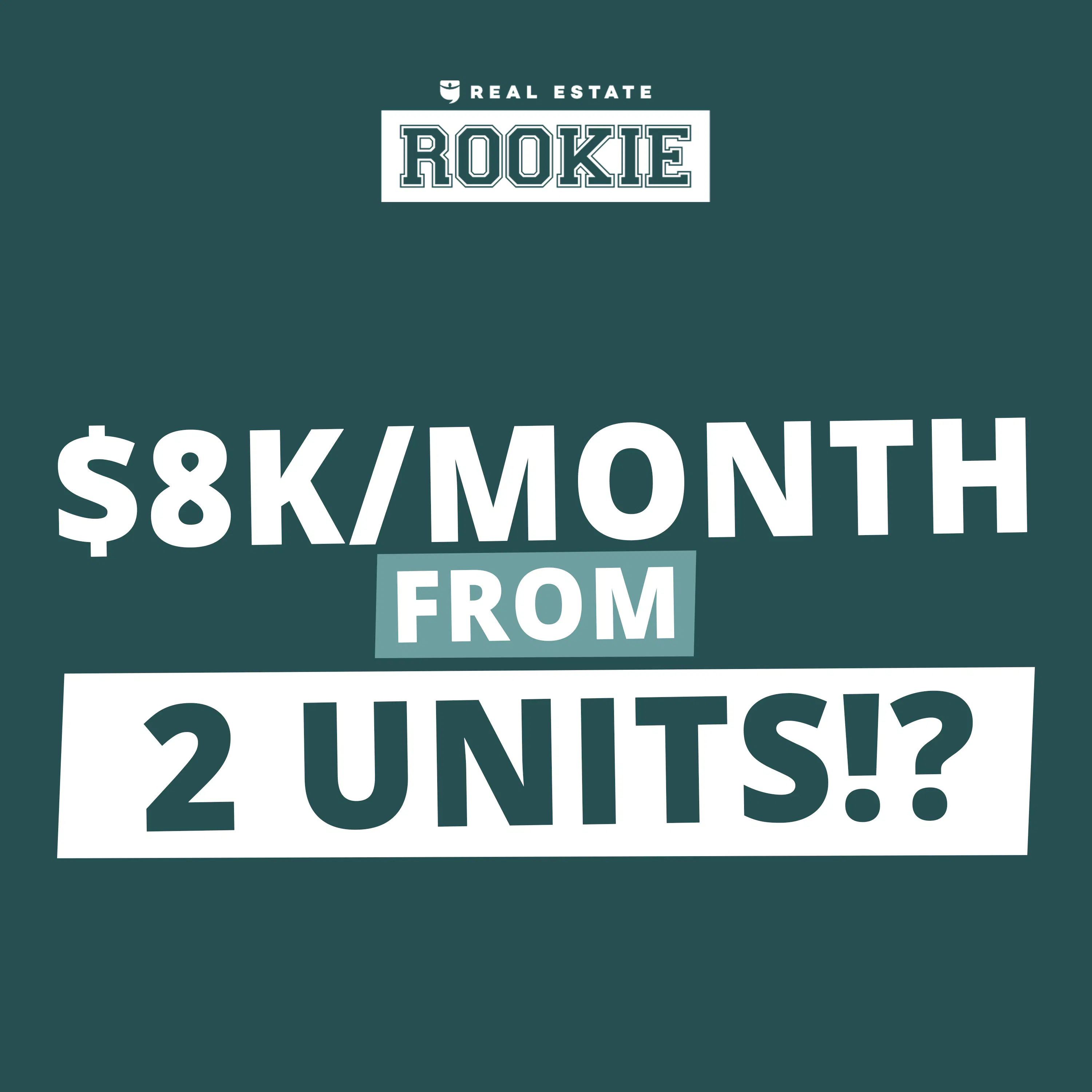 300: Making $8K/Month from 2 Doors and How to Get HUGE Cash Flow with Fewer Units w/Rachel Richards