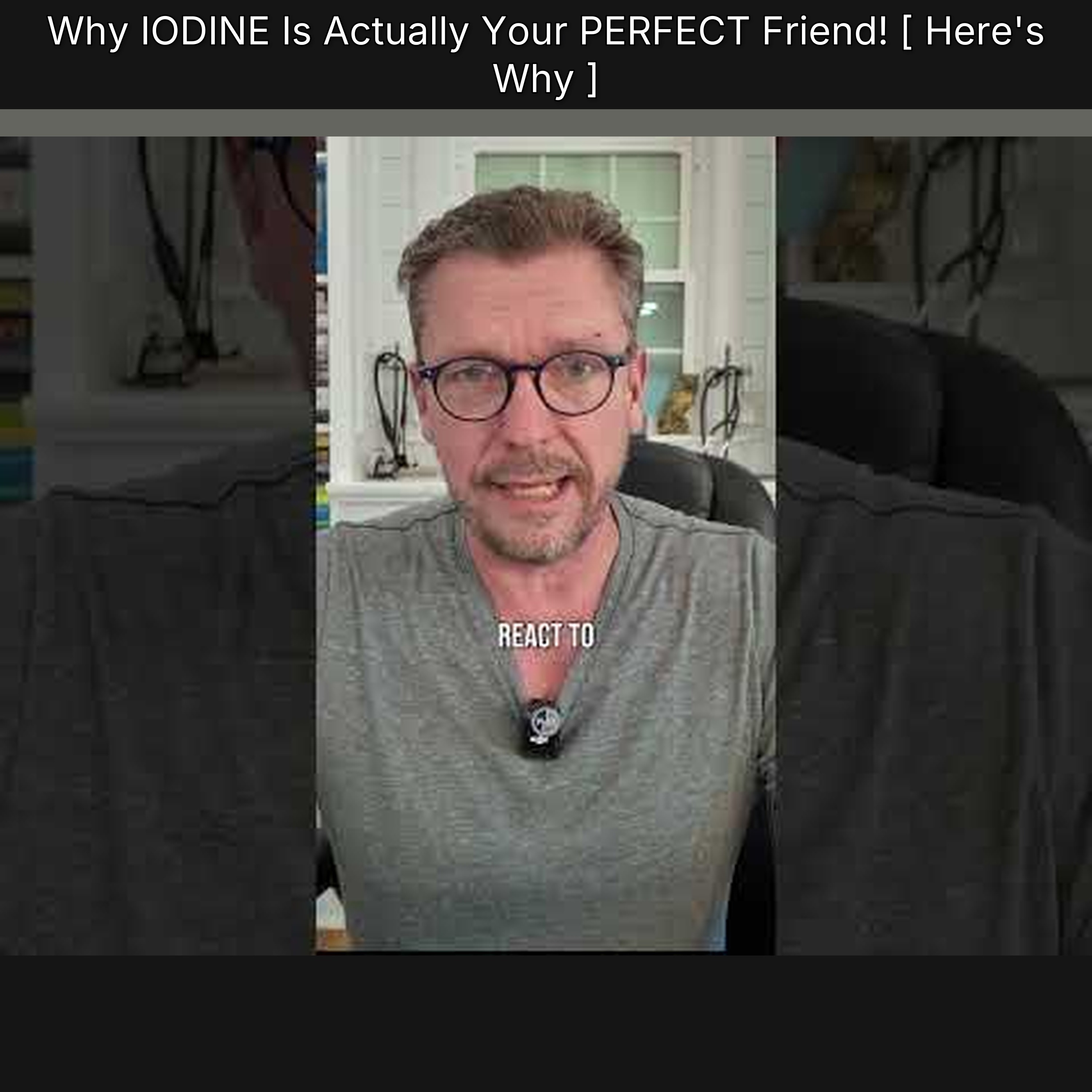 Why IODINE Is Actually Your PERFECT Friend! [ Here's Why ]