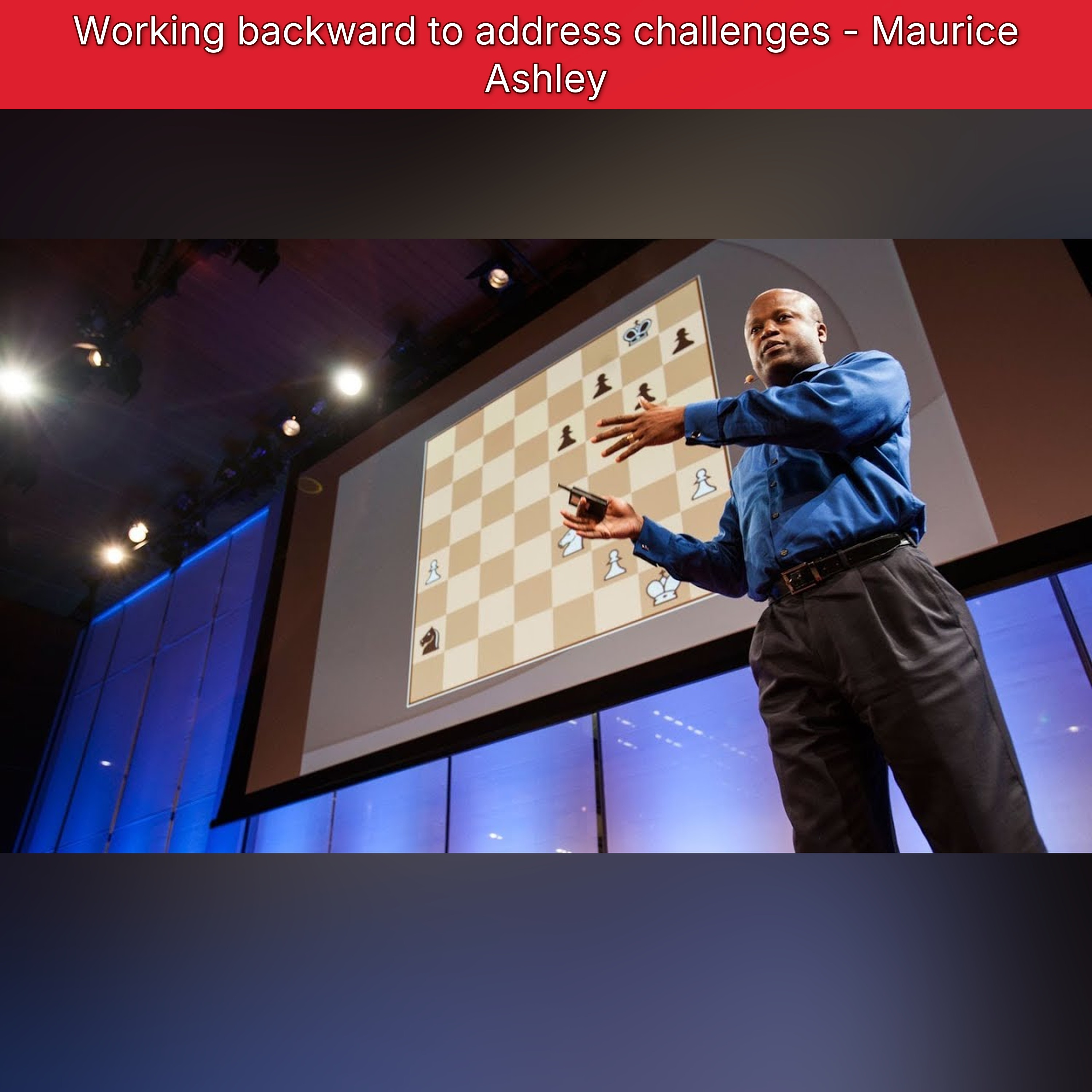 Working backward to address challenges - Maurice Ashley episode artwork