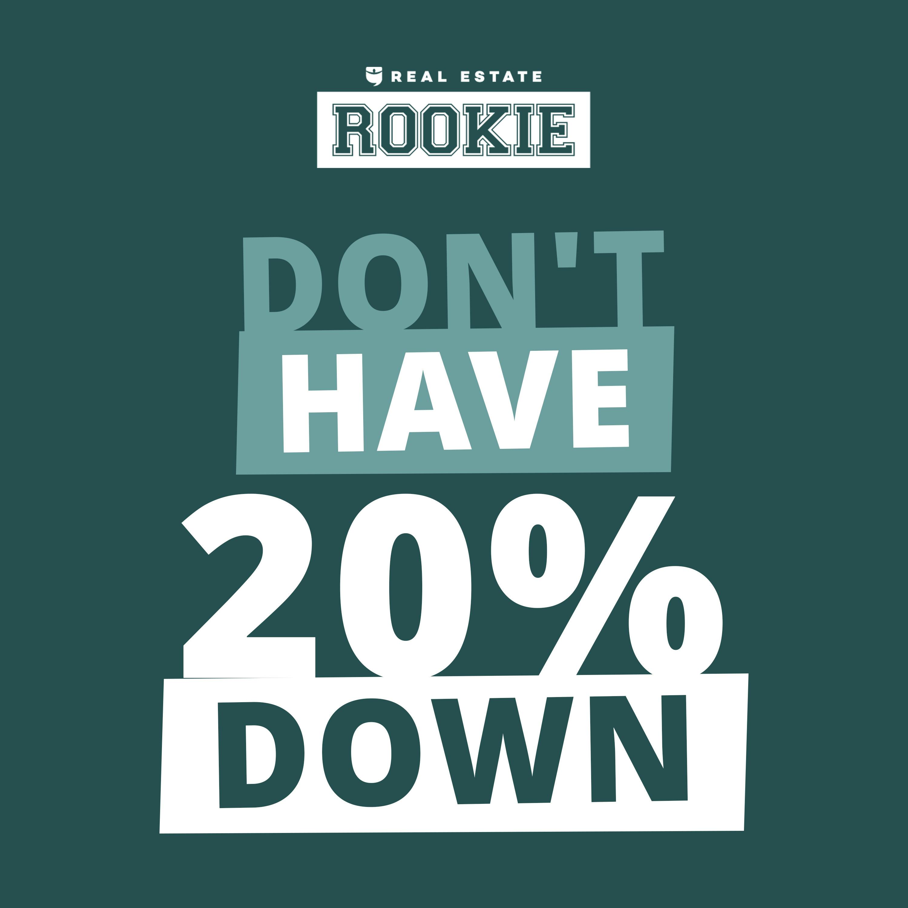 304: Rookie Reply: Don't Have 20% Down? Here's How to Fund Your Next Investment