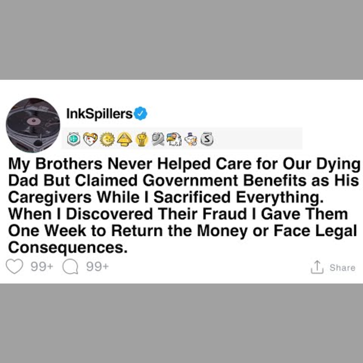 Brothers Benefits Fraud: Caring for Our Dying Father