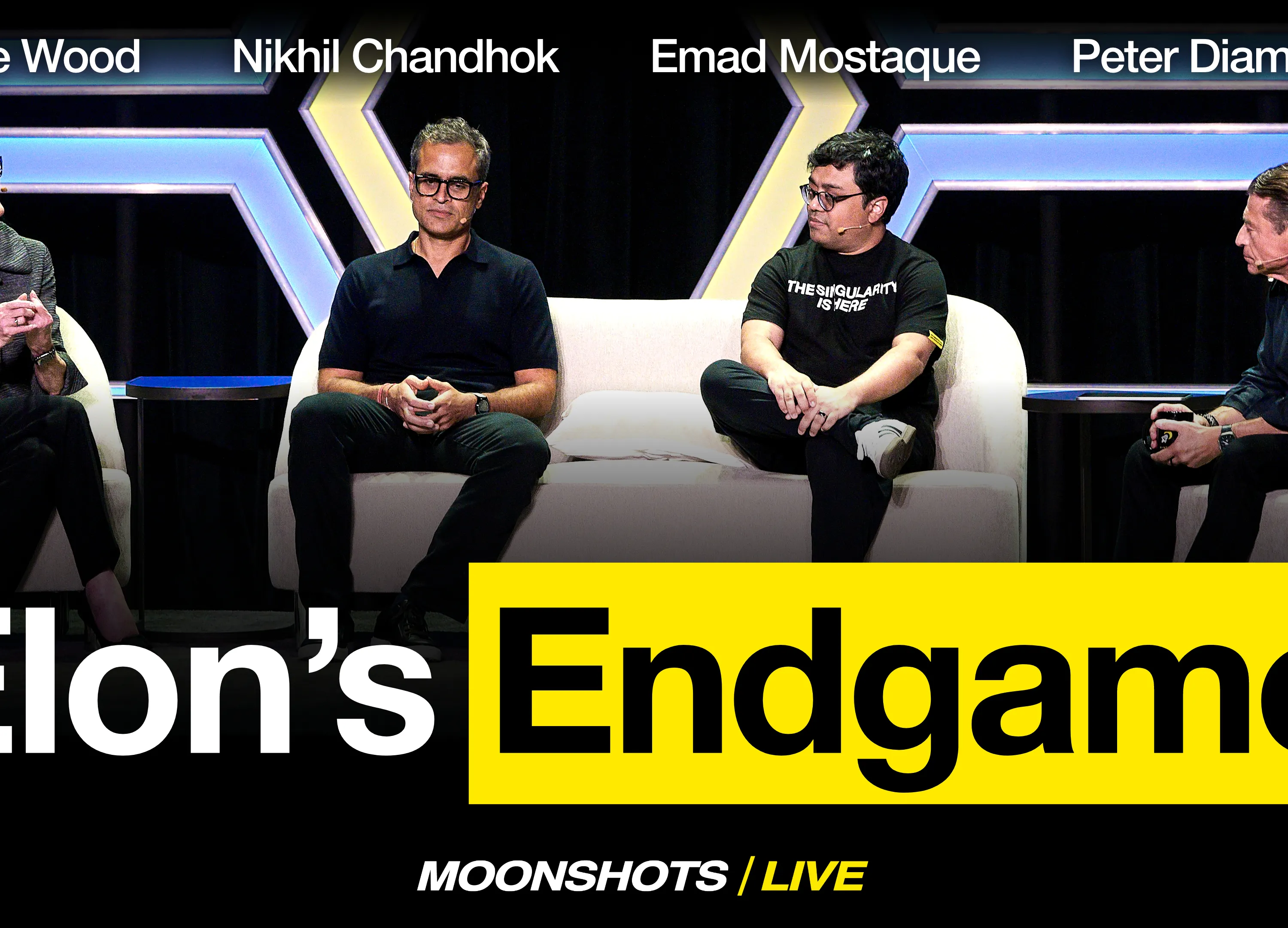Cathie Wood on Tesla-SpaceX Merger, $1M Bitcoin, More AIs Than Humans | EP #296 | Moonshots Live Episode cover