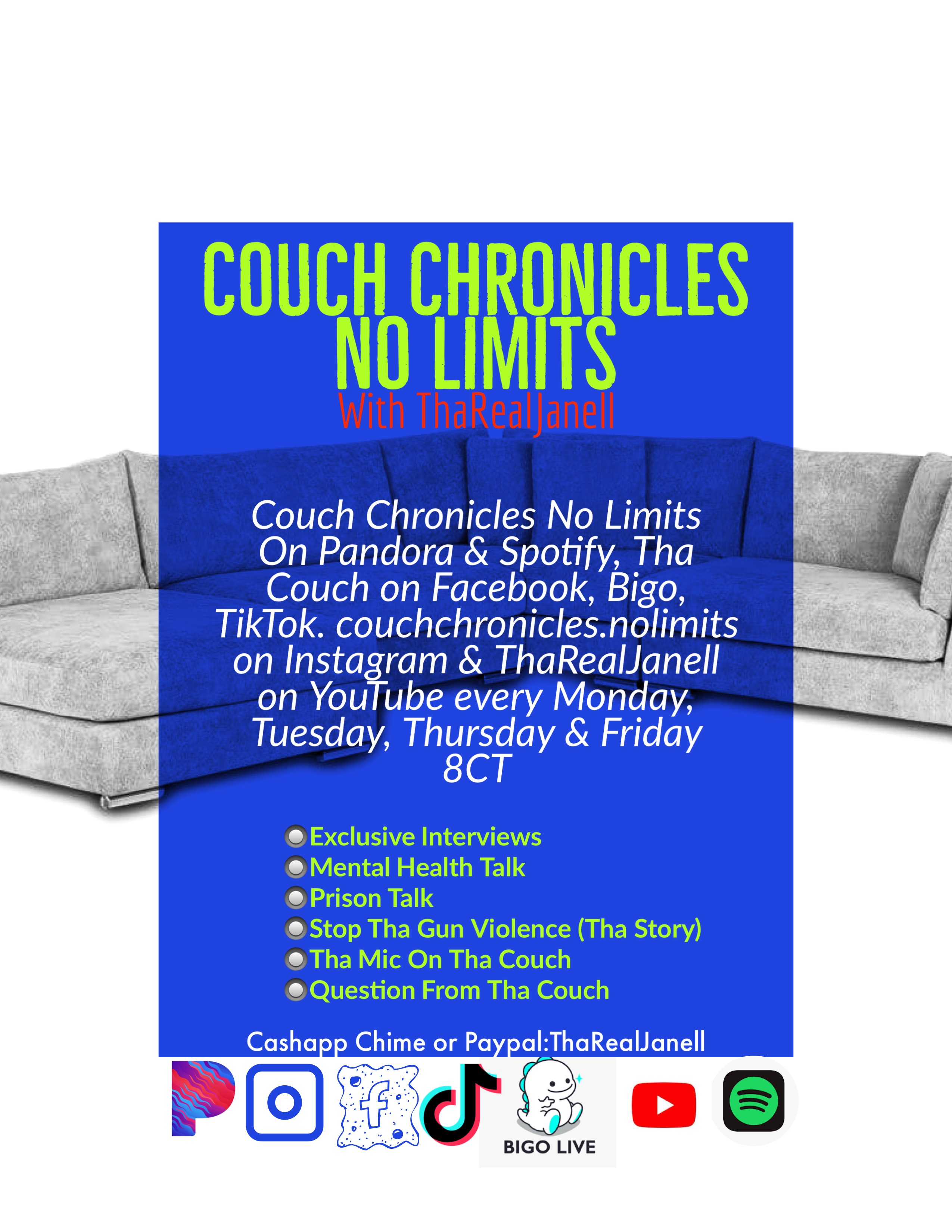 Couch Chronicles No Limits/ Prison Talk episode artwork