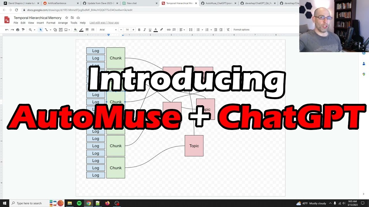 Introducing AutoMuse ChatGPT - Working on Temporal Hierarchical Memories for AGI & ACE systems | Artificial Intelligence Masterclass