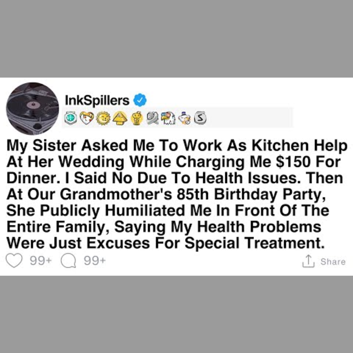 Sister Charged Me $150 for Wedding Dinner While Asking for Kitchen Help