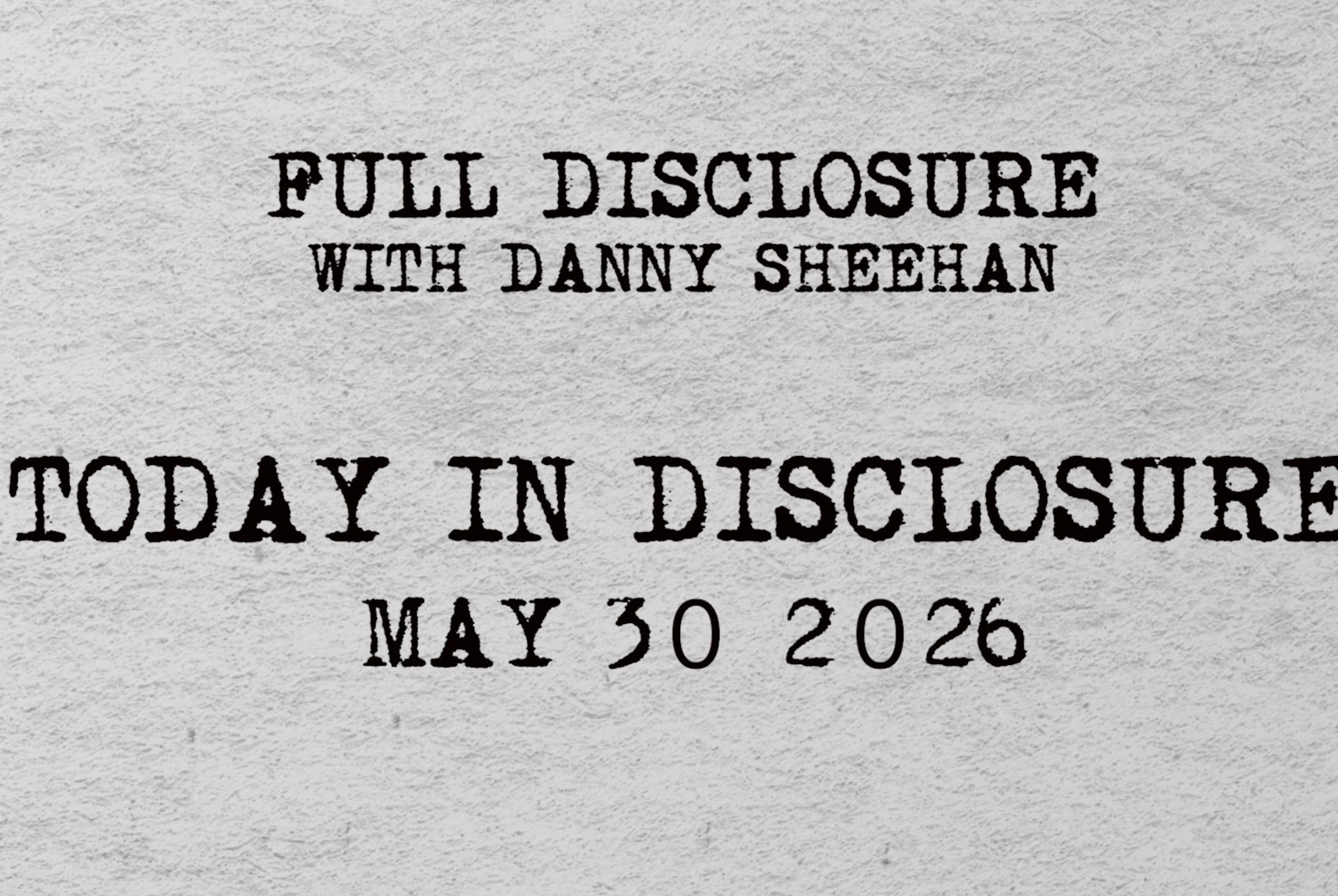 Full Disclosure | May 14, 2026 episode artwork