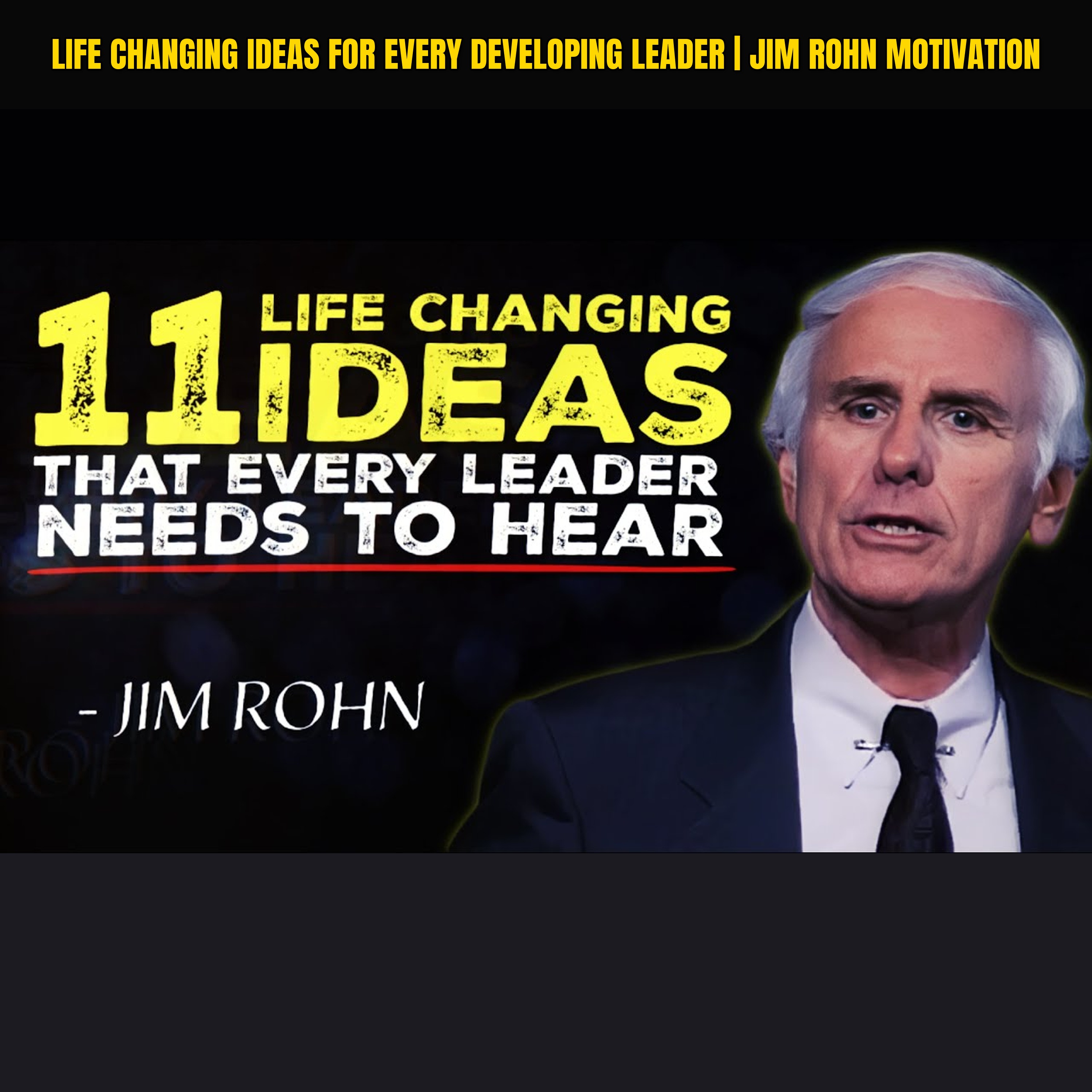 Life Changing Ideas for Every Developing Leader | Jim Rohn Motivation