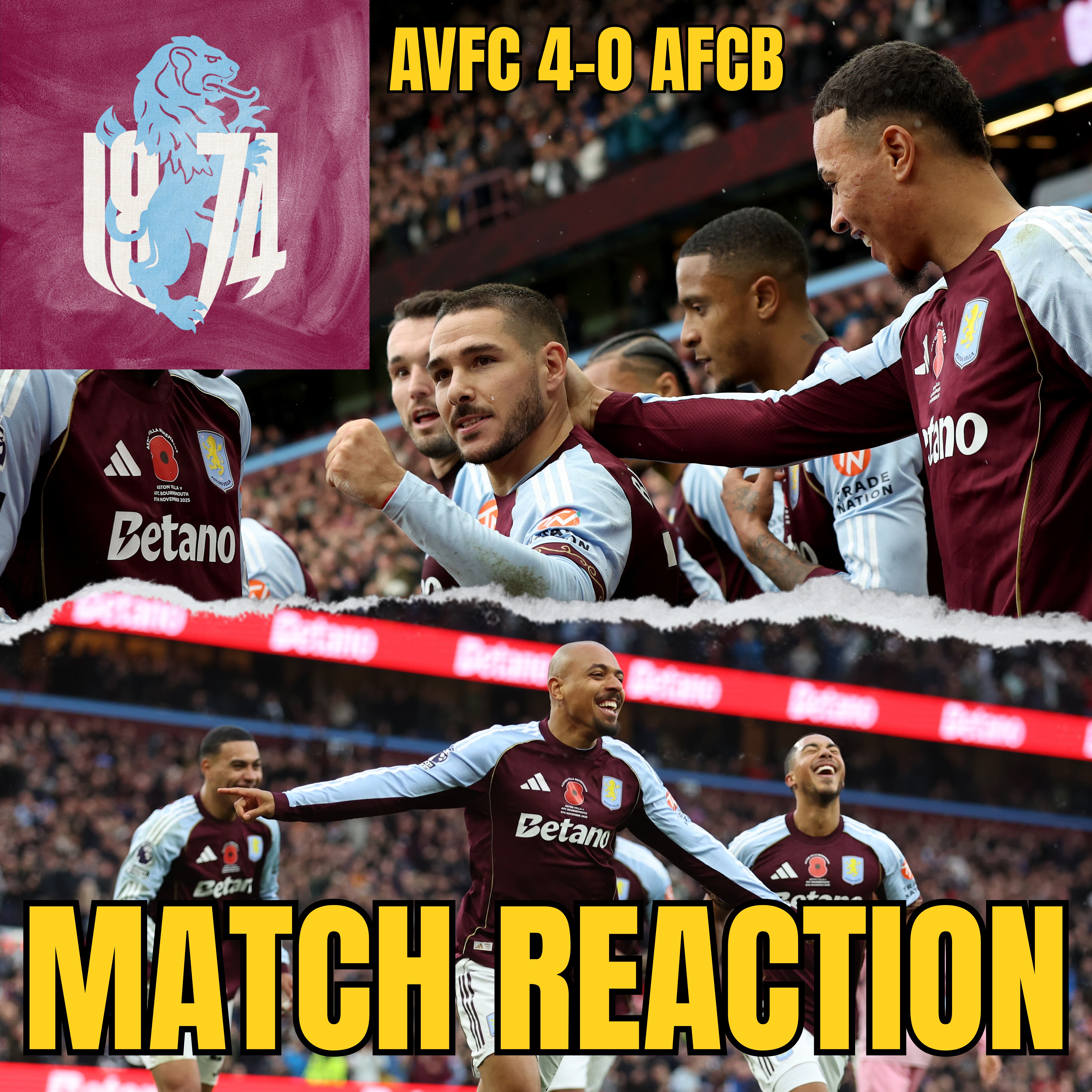 Aston Villa 4-0 AFC Bournemouth: Emery's Villa TAKE APART Iraola's side.