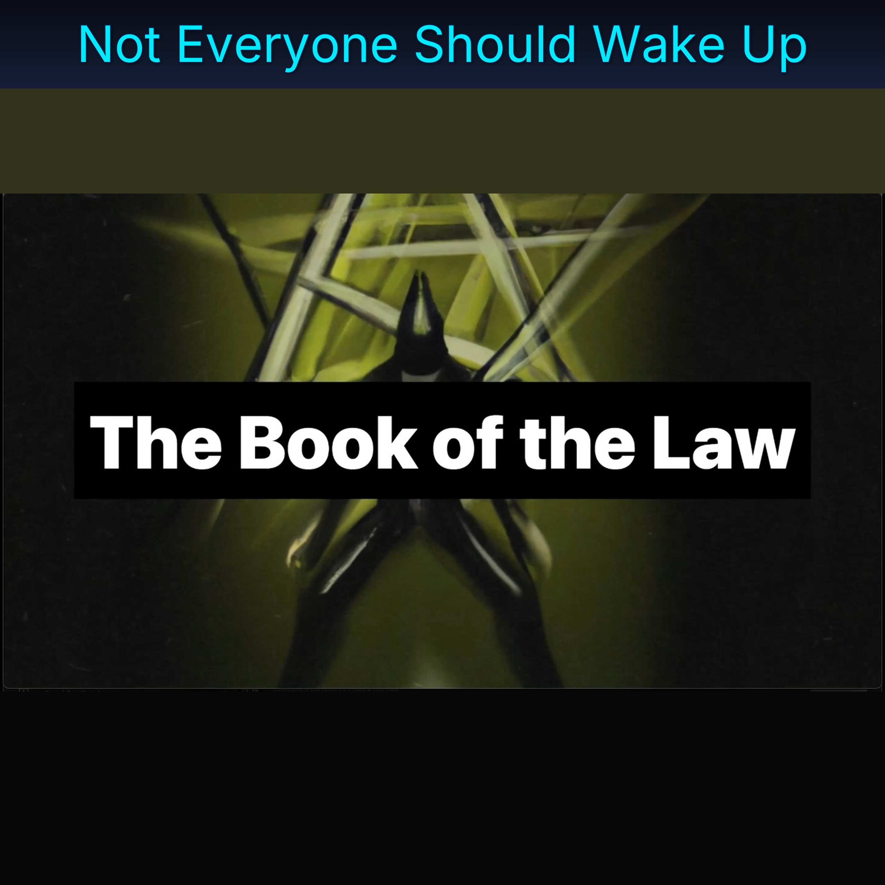 Not Everyone Should Wake Up episode artwork