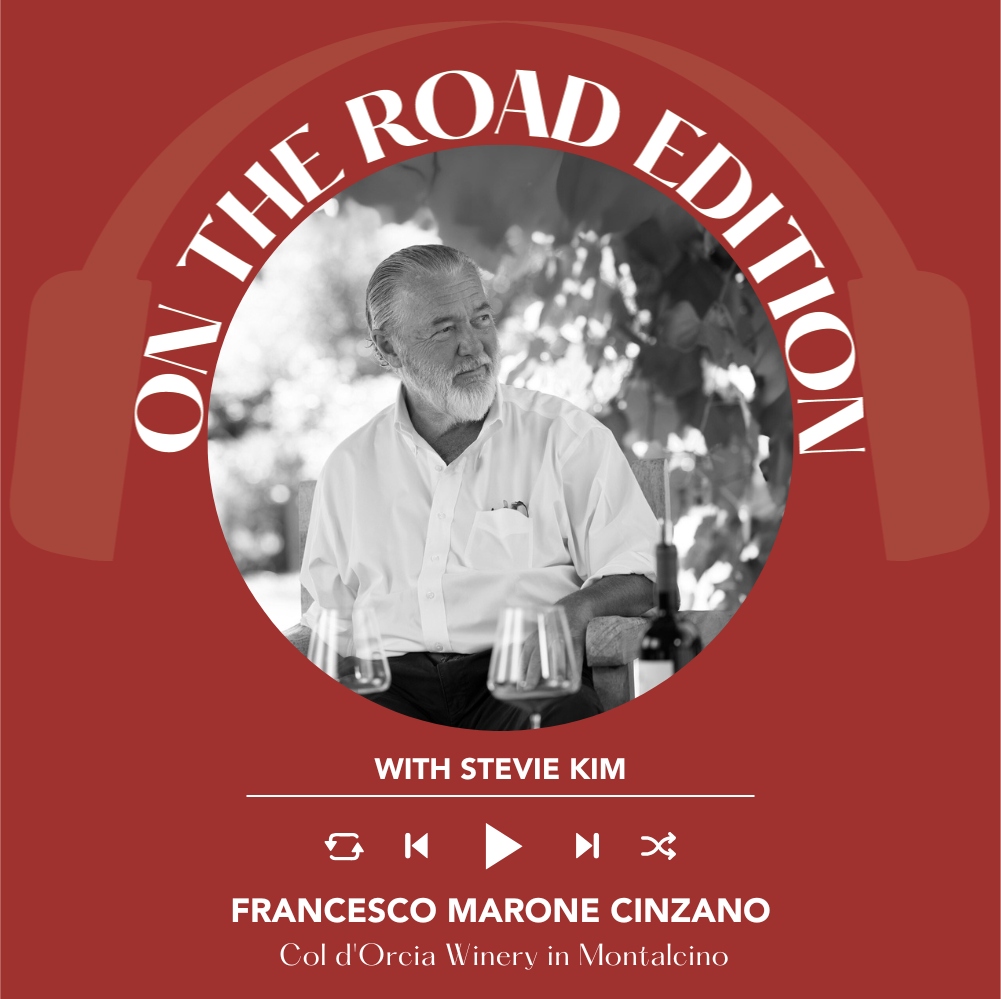 Francesco and Santiago Marone Cinzano of Col d'Orcia winery in Montalcino | On The Road Edition with Stevie Kim
