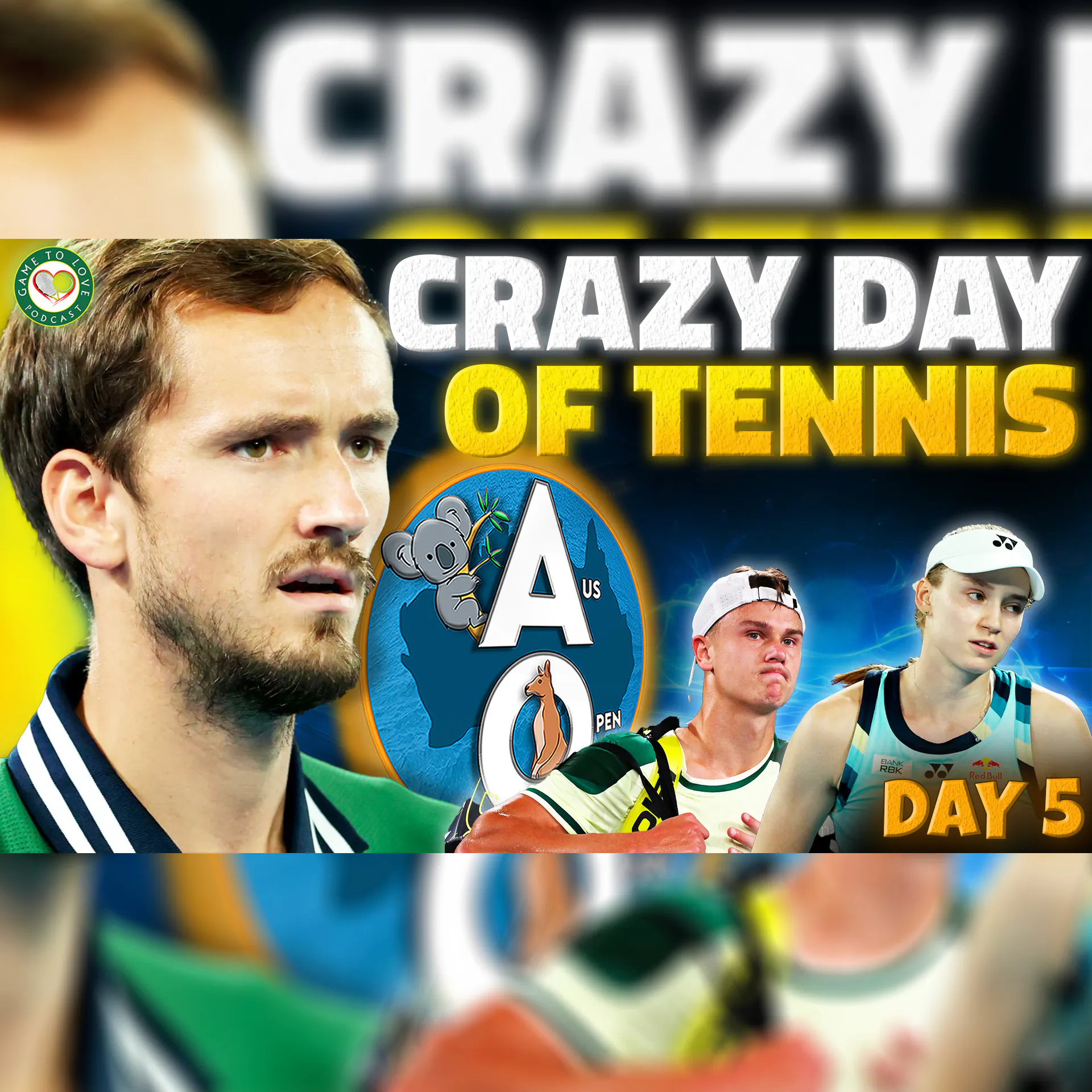 Rybakina CRAZY MATCH! Raducanu EXCUSES | Meddy LATE Finish | Australian Open 24 | GTL Tennis Podcast