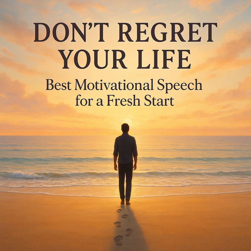 DON'T REGRET YOUR LIFE - Best Motivational Speech for a Fresh Start