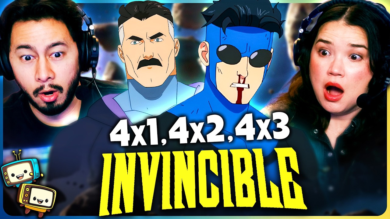 INVINCIBLE 4x1, 4x2 & 4x3 Reaction! | Season 4 | We're Off to a Great Start! | Amazon Prime Video episode artwork