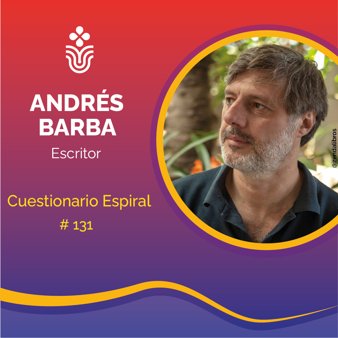 Andrés Barba, escritor español, "lo que más me inspira es la lectura" 131