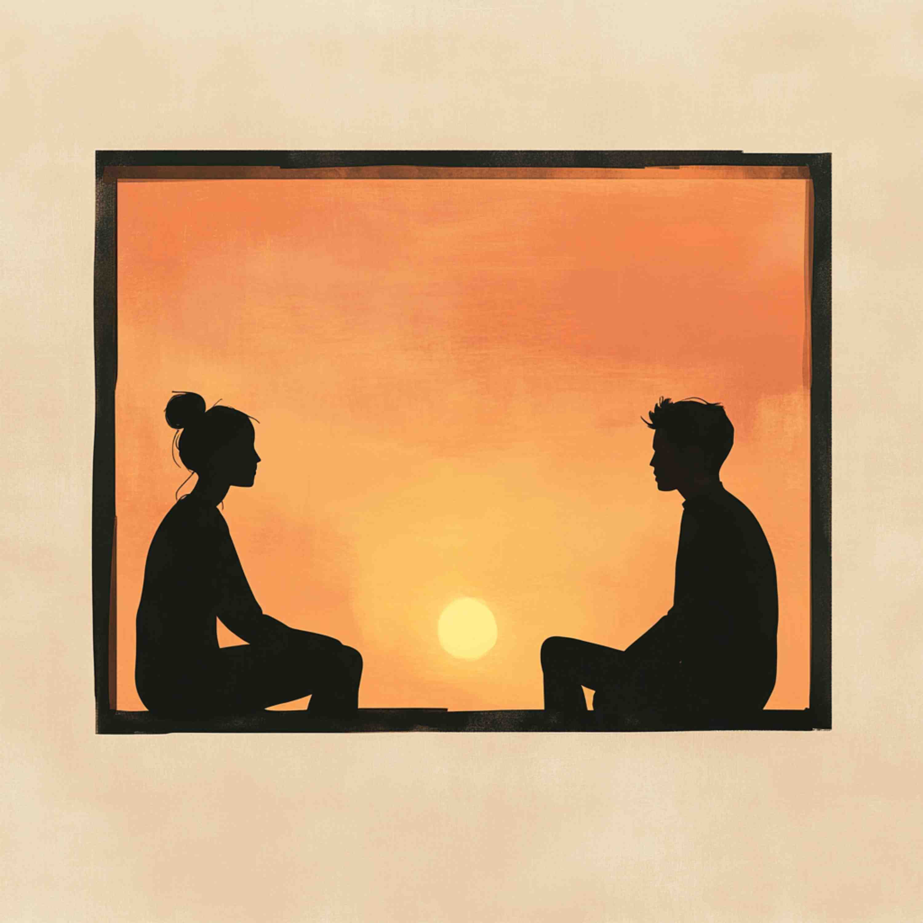 How to Communicate in a Relationship, Illustrated by One Very Good Convo by Kylee Lessard of A Blue Sky Mind