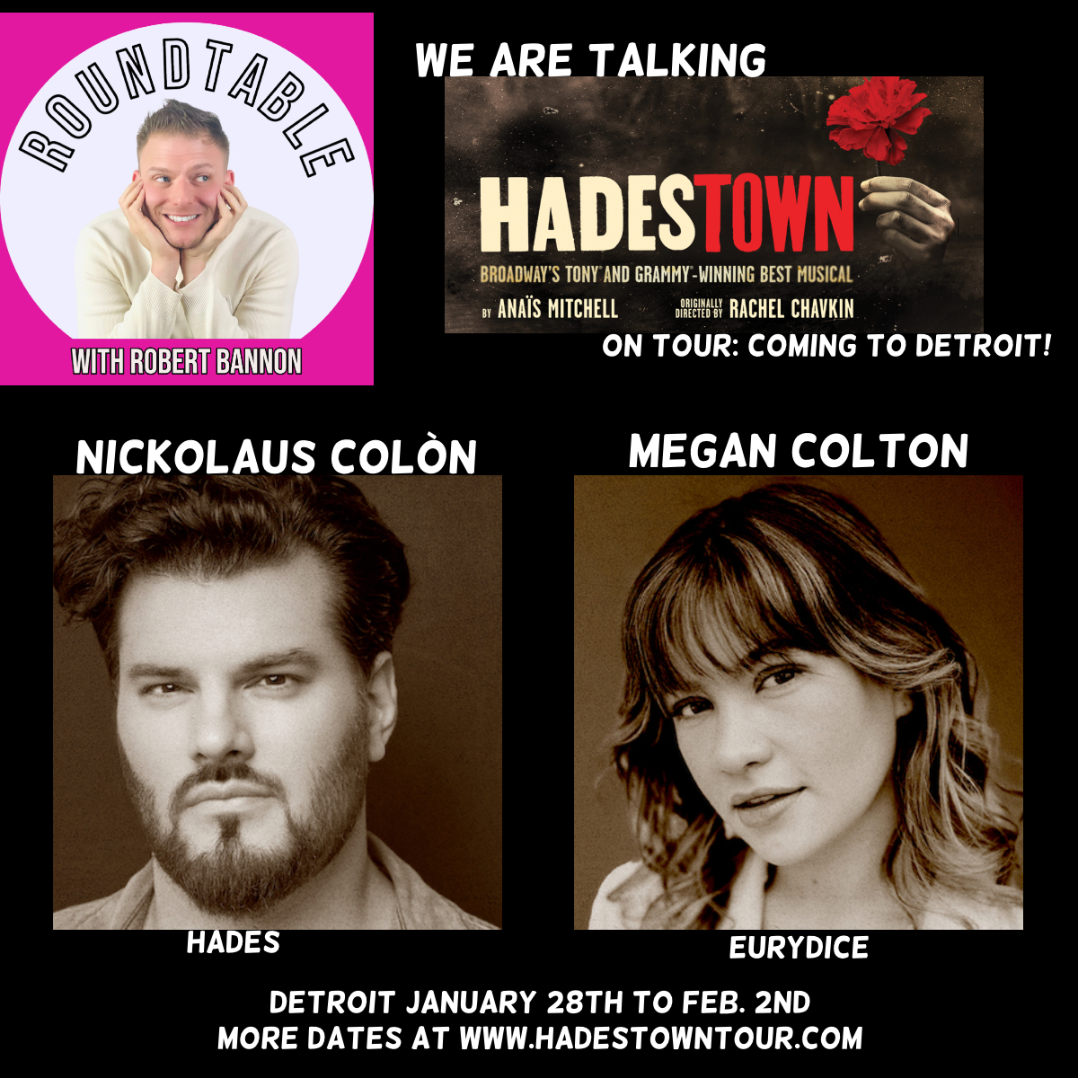 Hadestown Is Now On Tour! Nickolaus Colòn & Megan Colton Are Here!