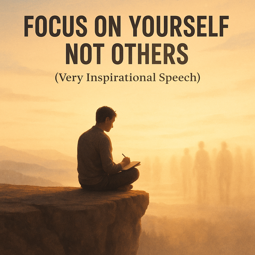 Focus on Yourself, Not Others – Motivational Speech You Need to Hear