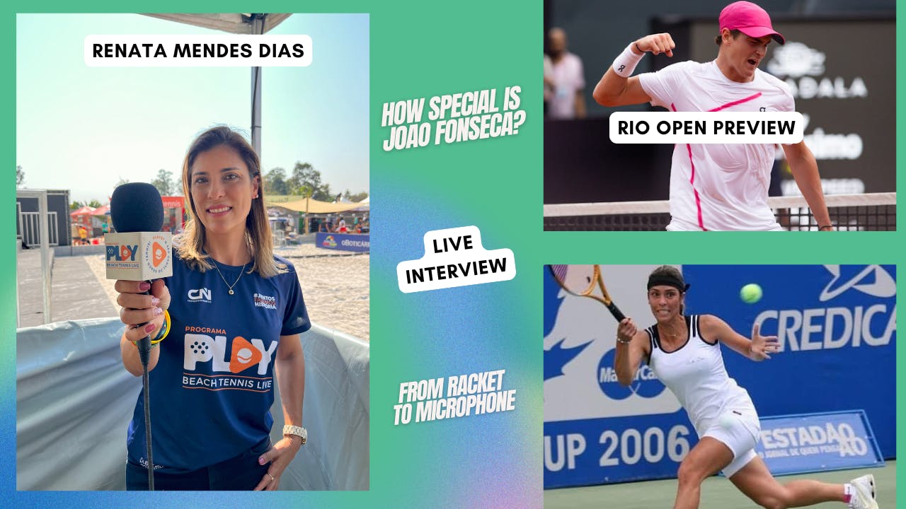 Brazilian tennis special with former professional player Renata Dias: Rising star Joao Fonseca | Rio Open 2025 | Her broadcasting career| How tennis is growing in Brazil Brazilian tennis special with former professional player Renata Dias: Rising star Joao Fonseca | Rio Open 2025 | Her broadcasting career| How tennis is growing in Brazil