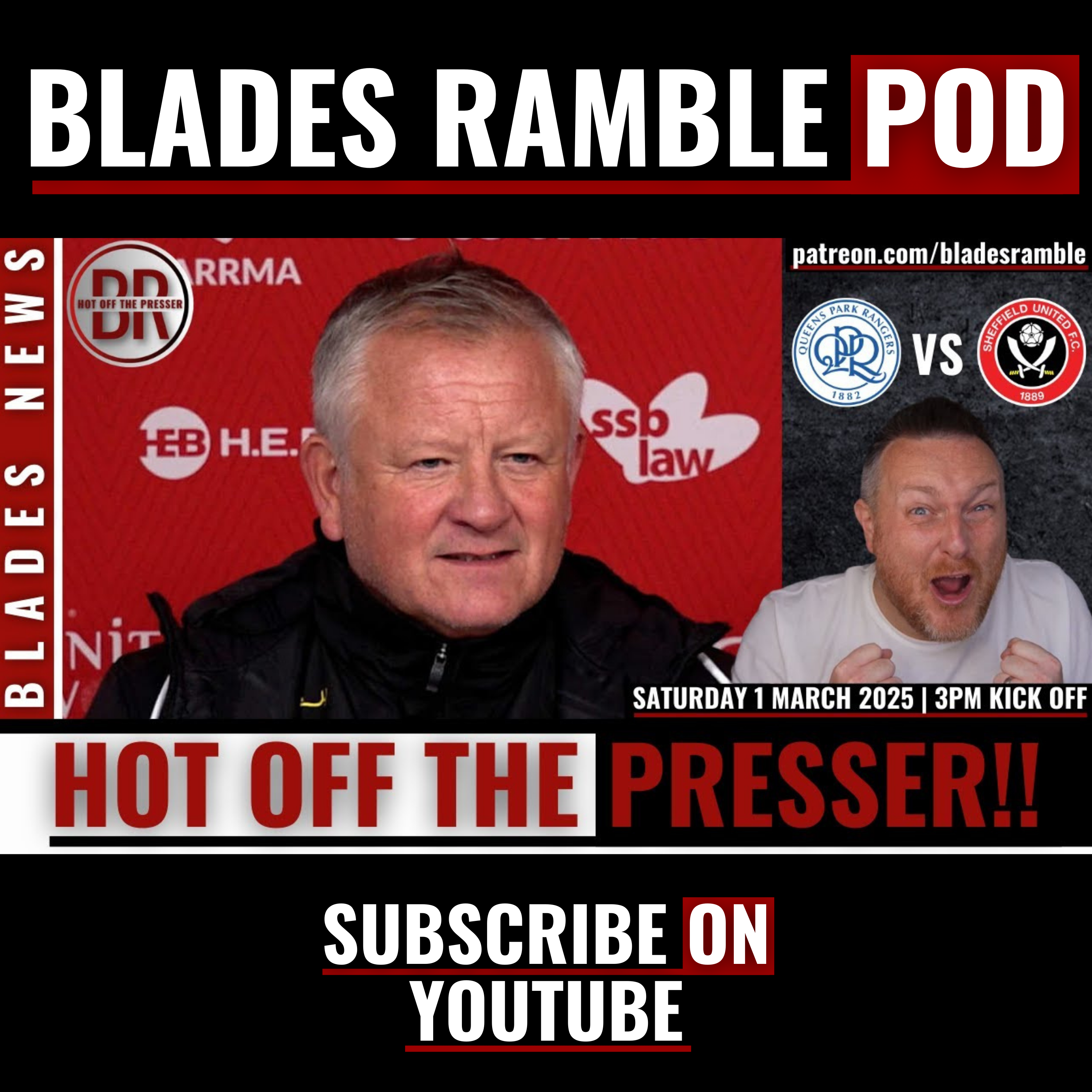 HOT OFF THE PRESSER | LIVE REACTION DIRECTLY AFTER CHRIS WILDER'S PRE-QPR PRESS CONFERENCE