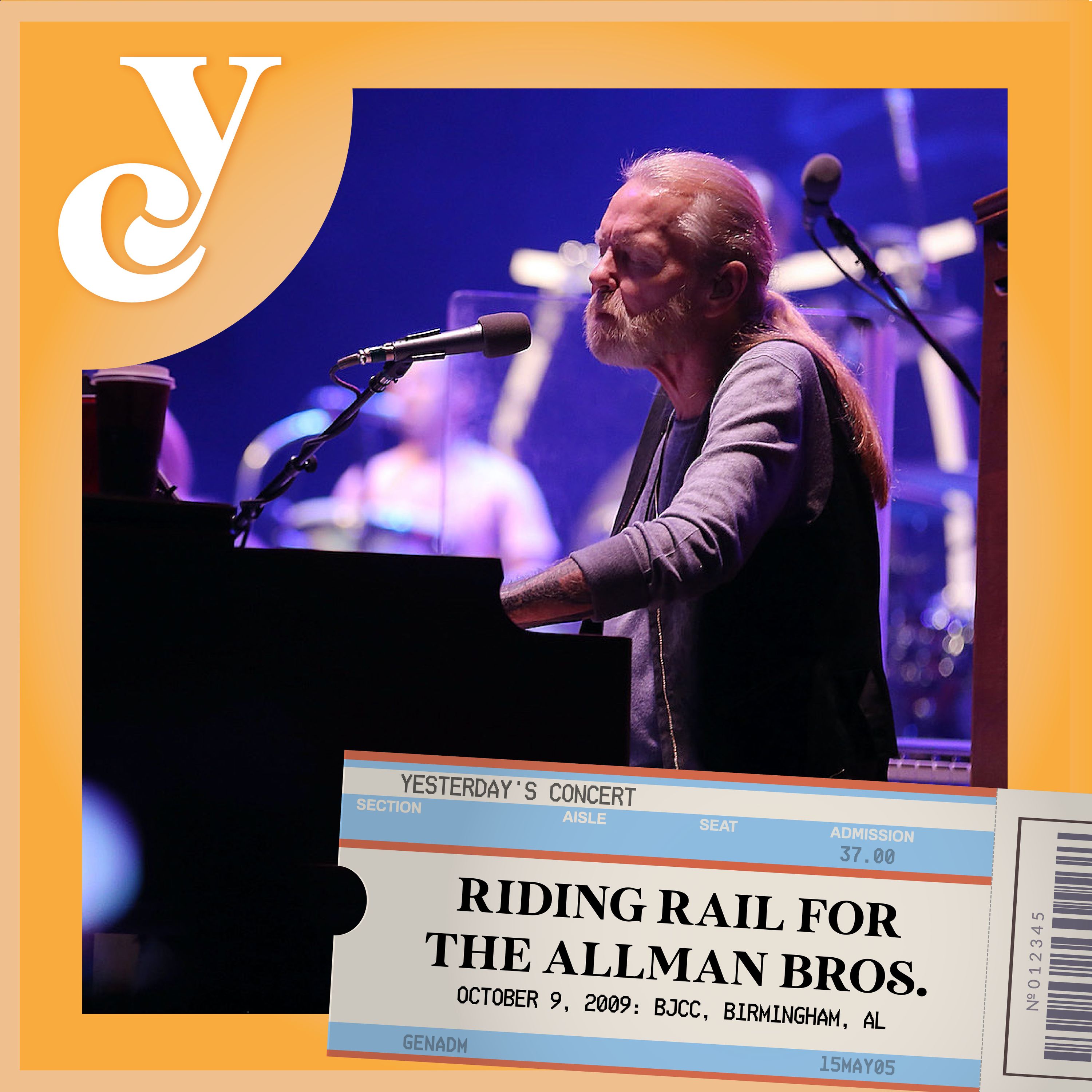 Riding Rail for the Allman Brothers Band Yesterday's Concert