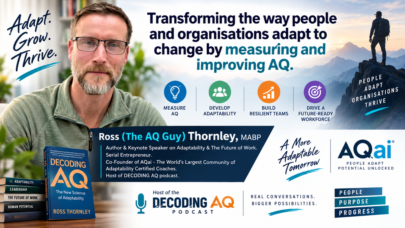 Adaptability Is the New Job Security: Ross Thornley on AQ, AI & the Future of Work episode artwork