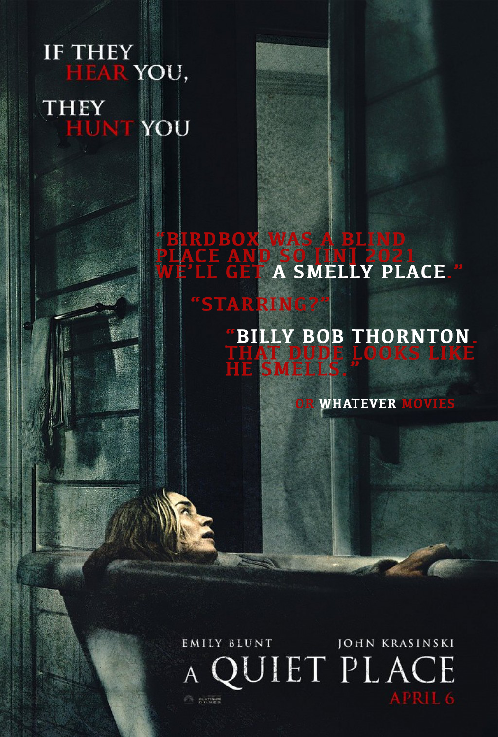 A QUIET PLACE | Or Whatever Movies | Bonus 10 episode artwork