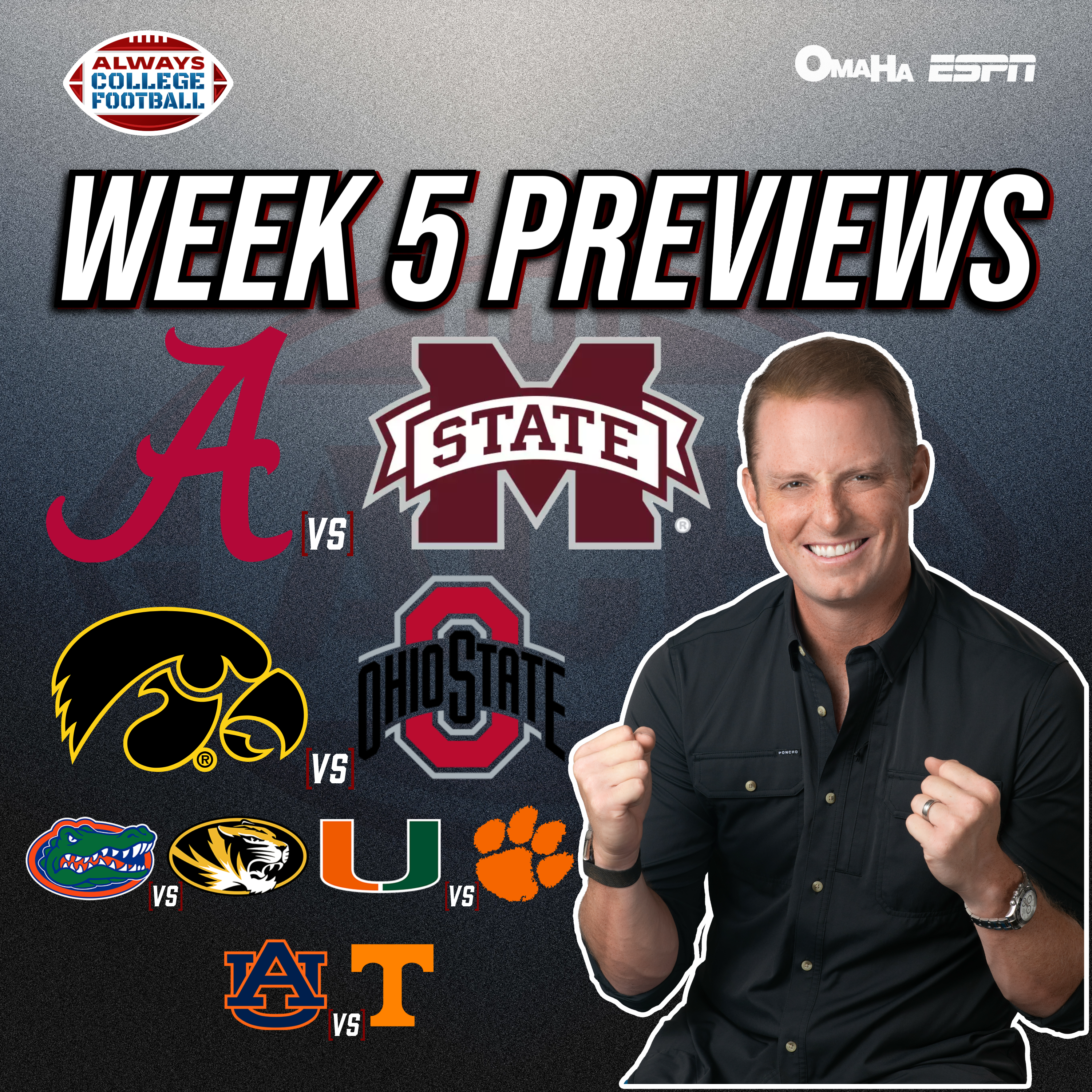 Always College Football: Week 5 Previews: SIX Top 10 teams on the road!