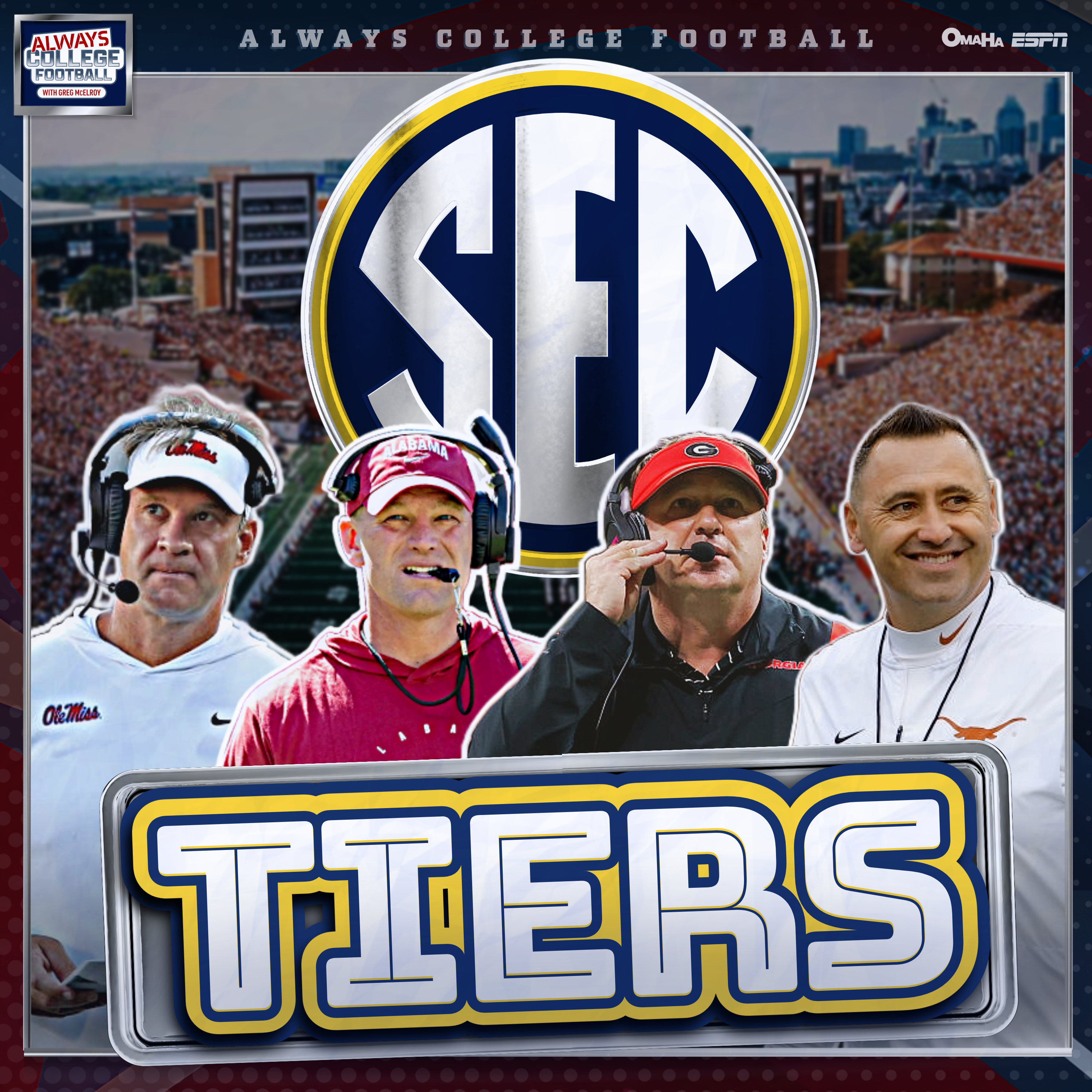 Always College Football: SEC Tiers: Texas, Alabama, Georgia & LSU ALL Natty contenders!