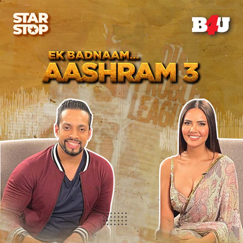 STAR STOP VJ SALIL WITH ESHA GUPTA FOR AASHRAM 3