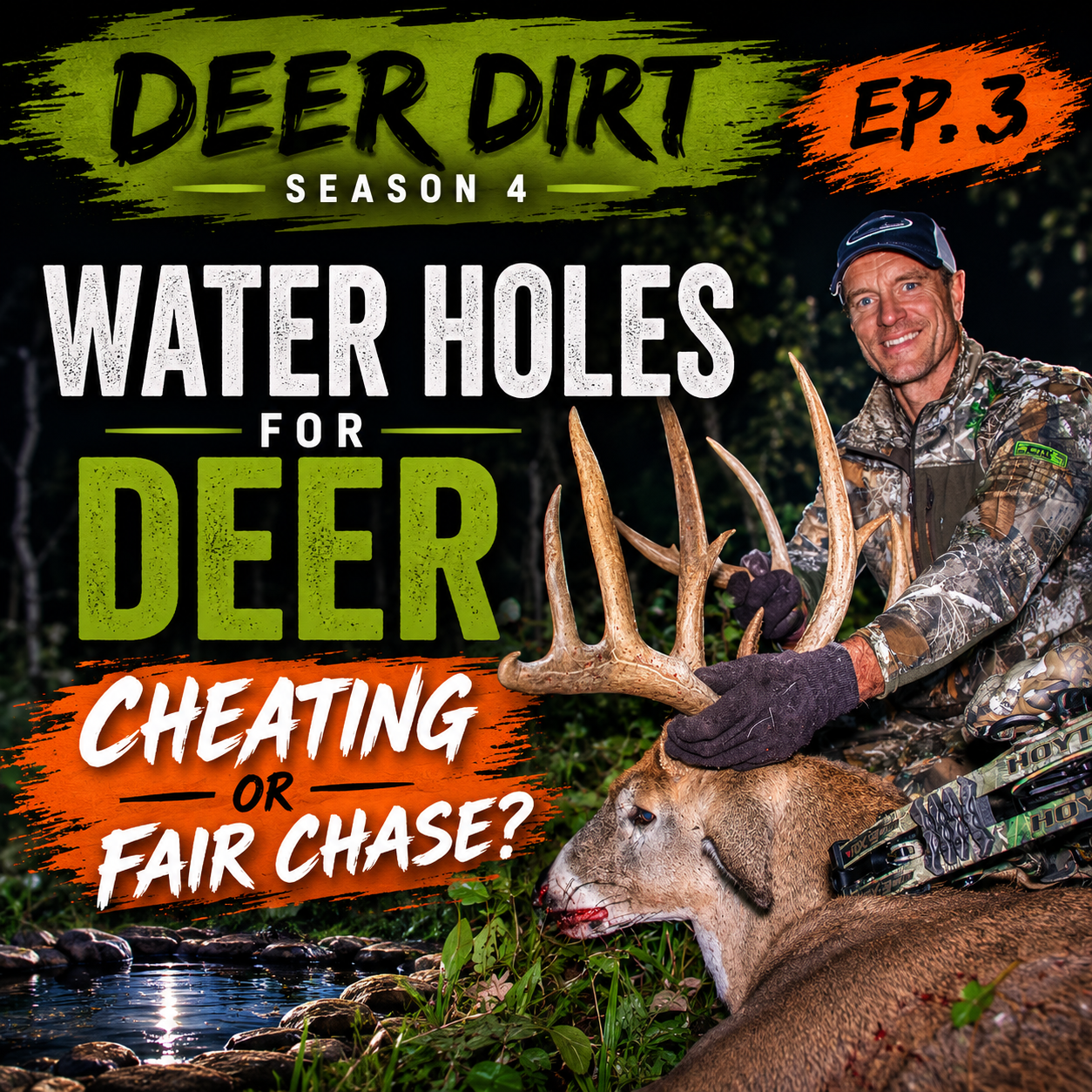 #259 - Water Holes for Deer: Cheating or Fair Chase? | DEER DIRT with Bill Winke episode artwork