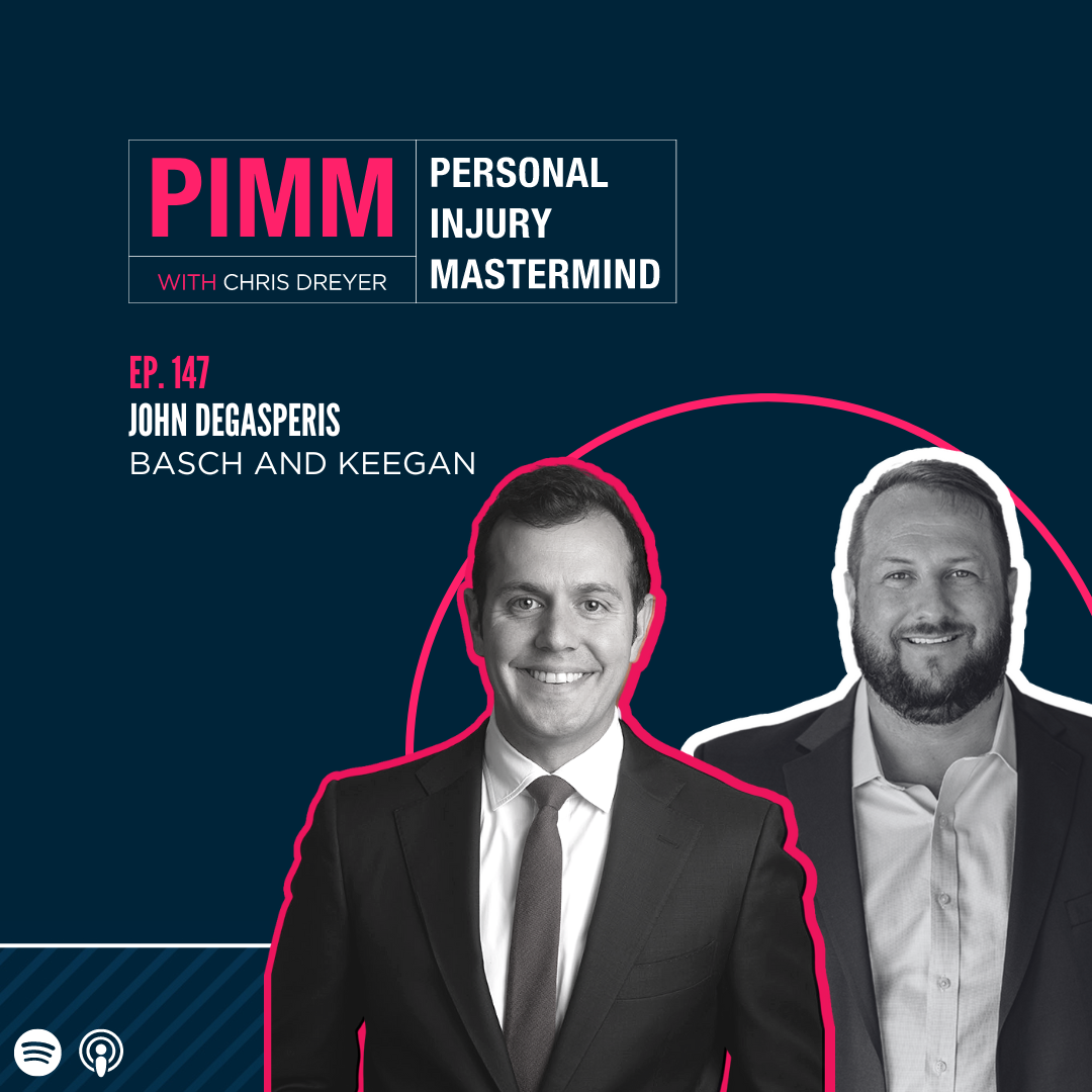 147. John DeGasperis, Basch & Keegan Personal Injury Attorneys — Everything is Content: Social Media, Rainmaking, and Triumph in the Courtroom episode artwork