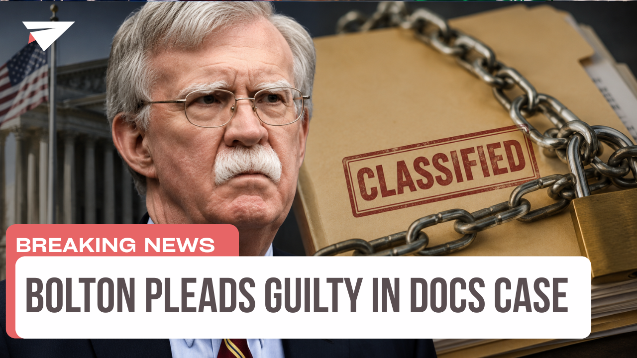 Bolton Pleads Guilty in Docs Case, Breaking News episode artwork
