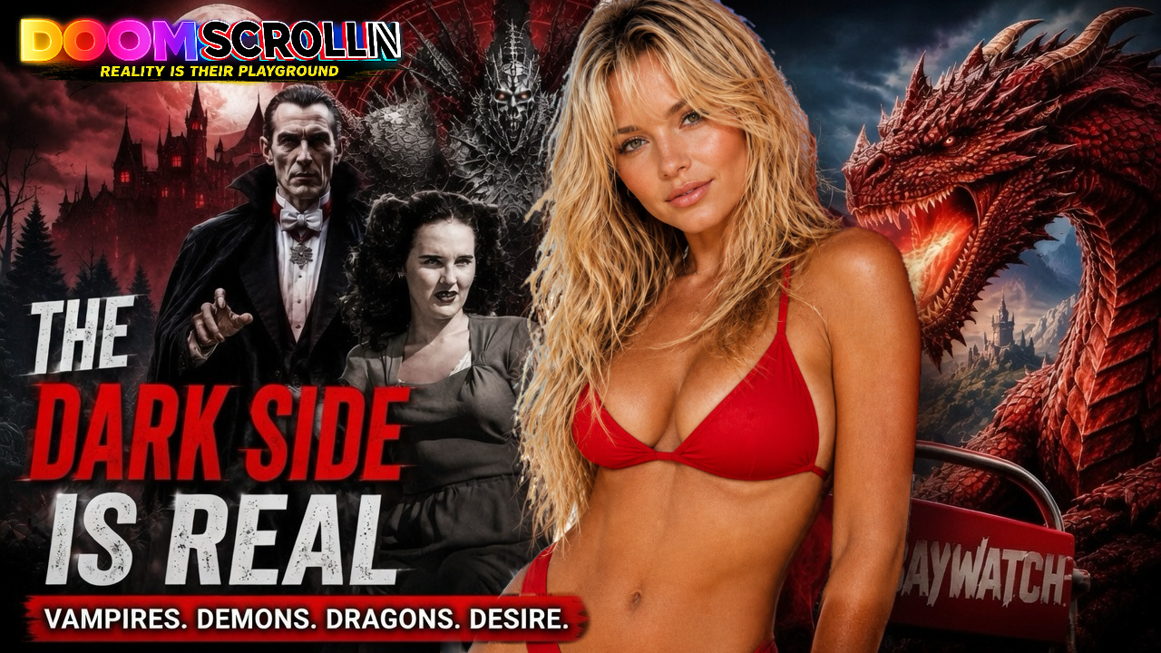 DoomScrollin #61: Baywatch, Dragons, The Black Dahilia, Occult Demons and Vampires episode artwork