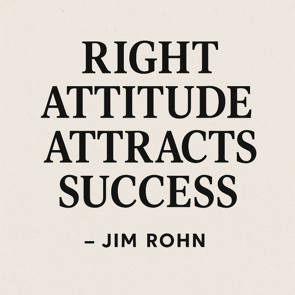 Right Attitude Attracts SUCCESS – Jim Rohn Motivational Speech Positive Thinking