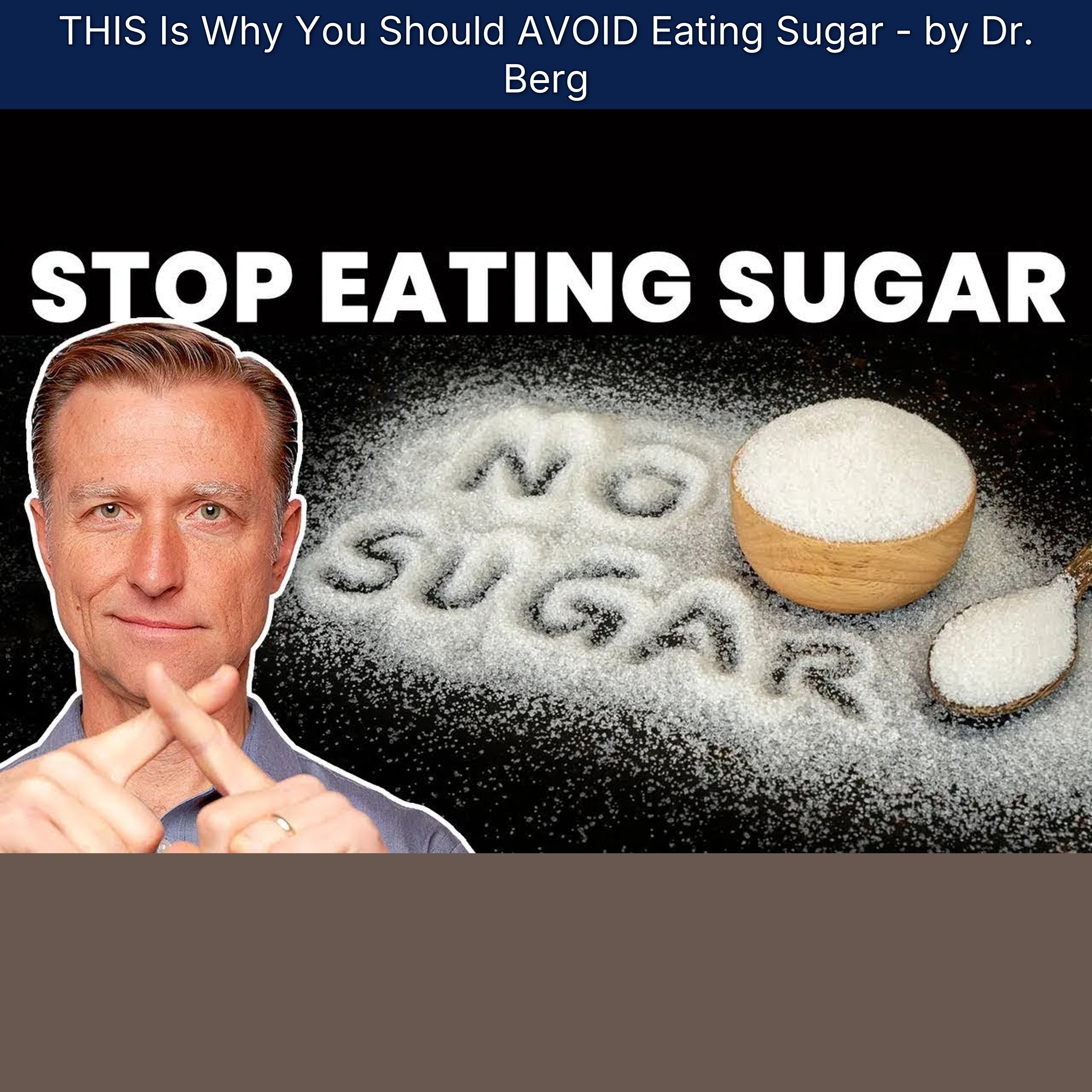 THIS Is Why You Should AVOID Eating Sugar - by Dr. Berg episode artwork