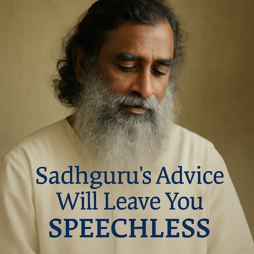 Sadhguru’s Advice Will Leave You SPEECHLESS (MUST Listen)