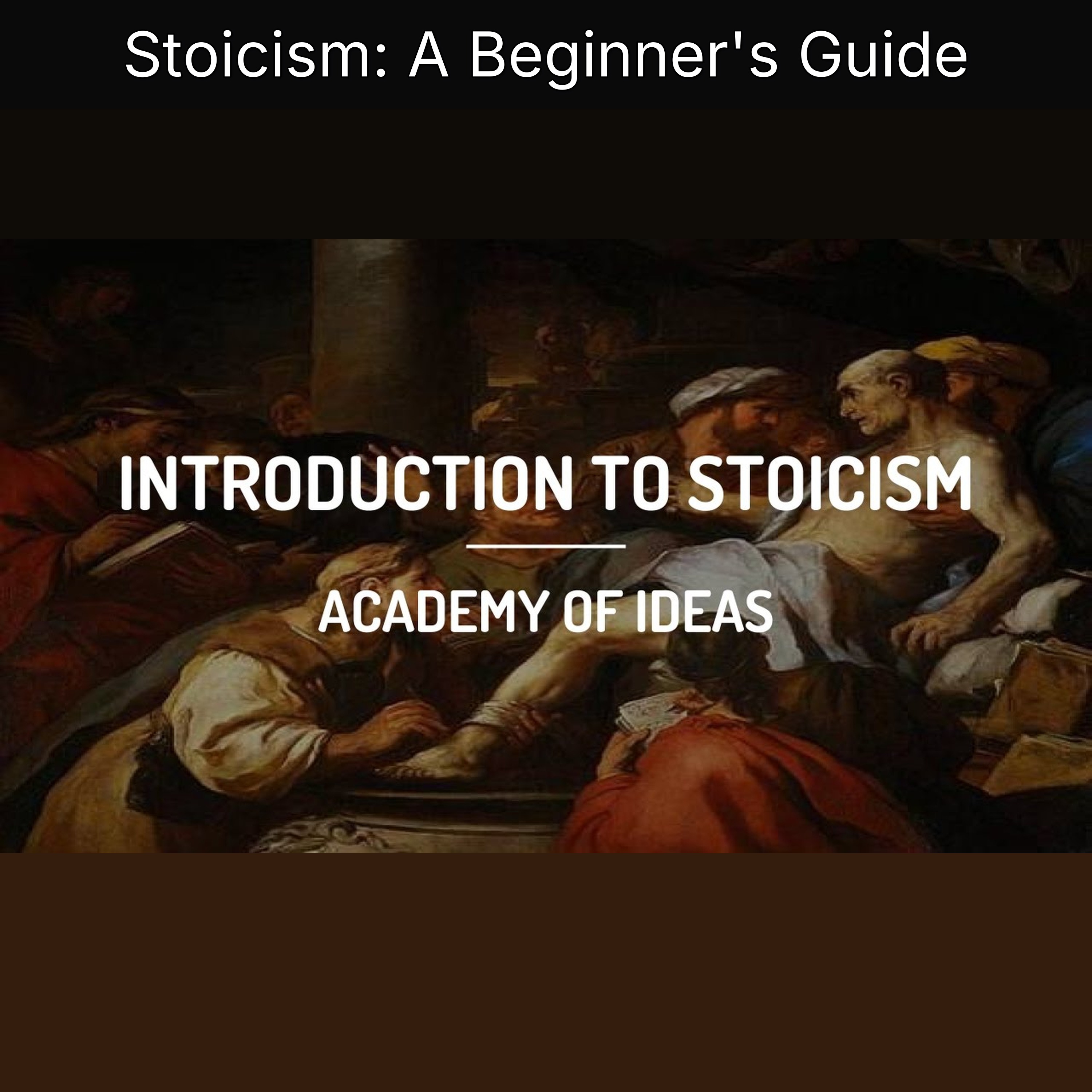 Stoicism: A Beginner's Guide episode artwork