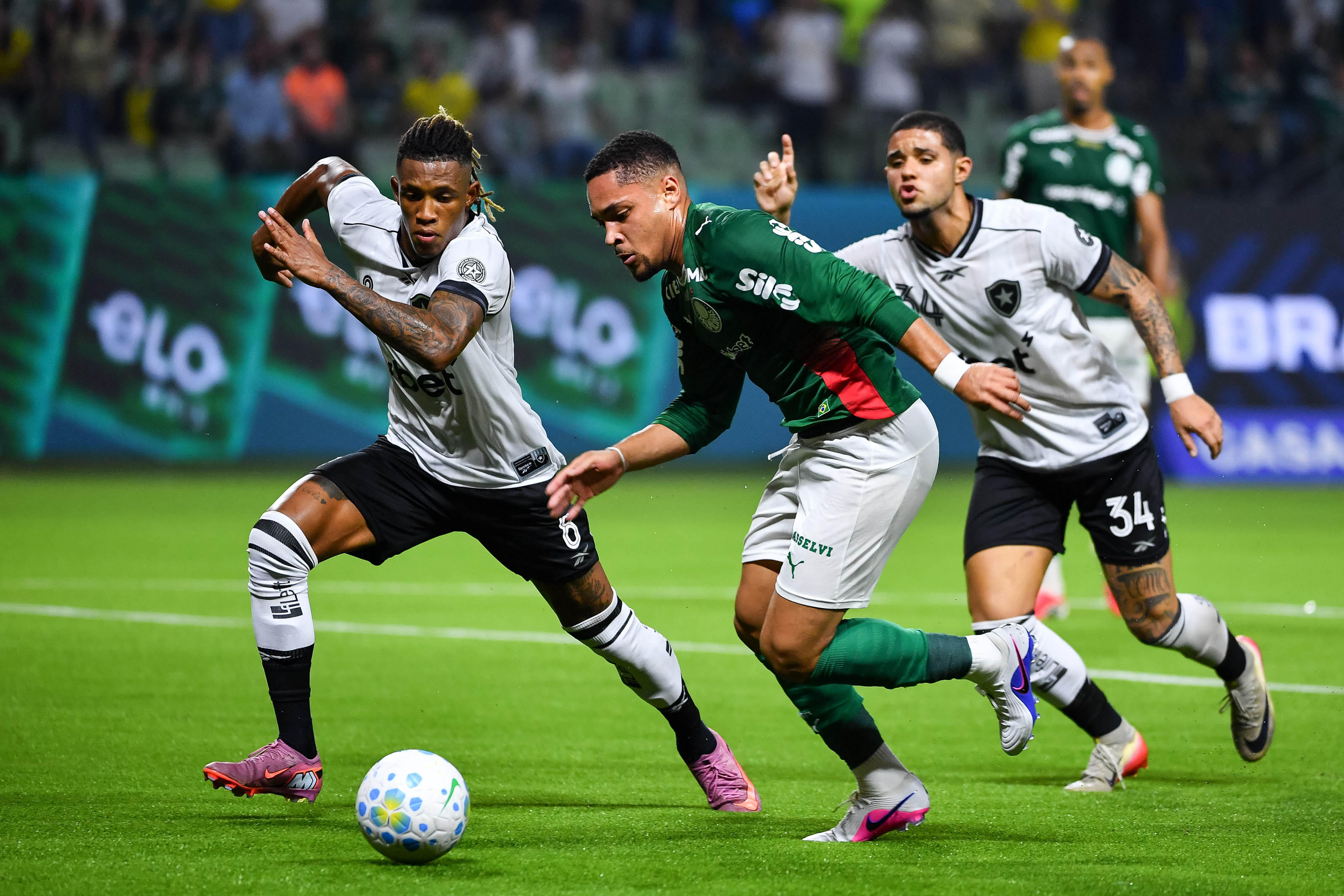 Palmeiras vence o Botafogo e reassume liderança do Brasileirão