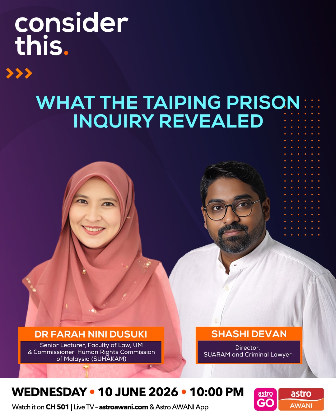 Consider This: What the Taiping Prison Inquiry Revealed